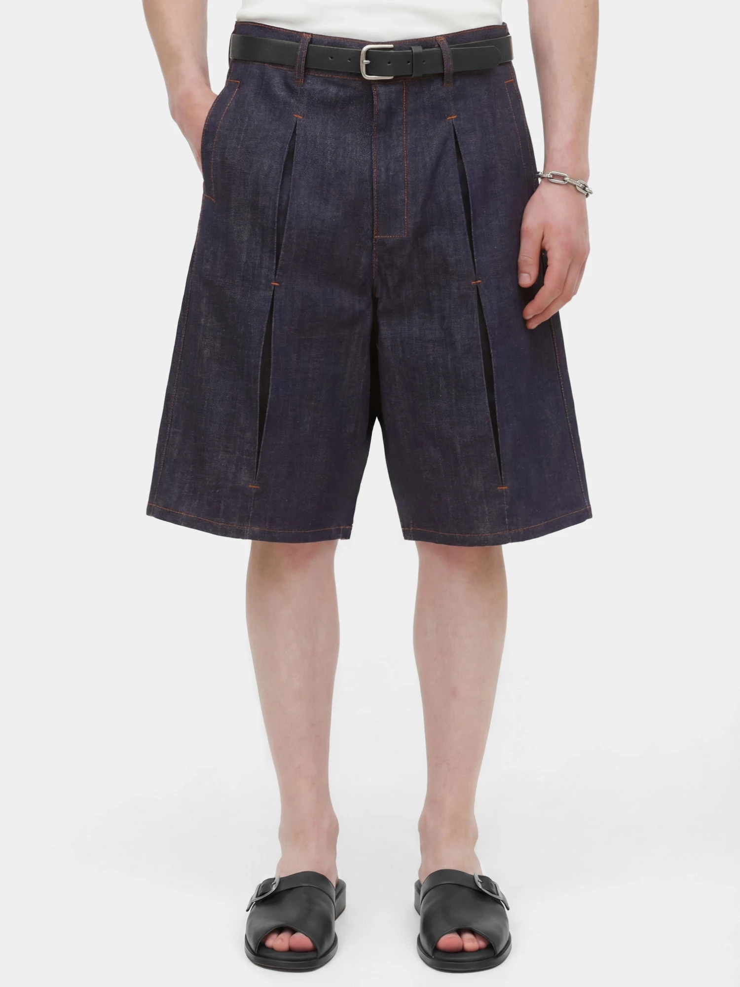 Шорты lorenz Sutures Shorts Raw Indigo