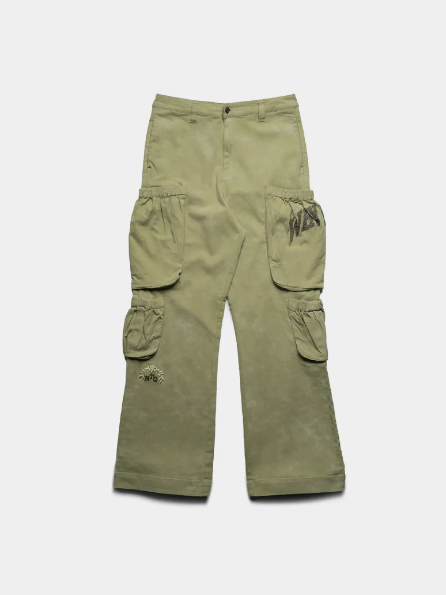 Брюки HONOR THE GIFT Twill Cargo Wide Leg Green