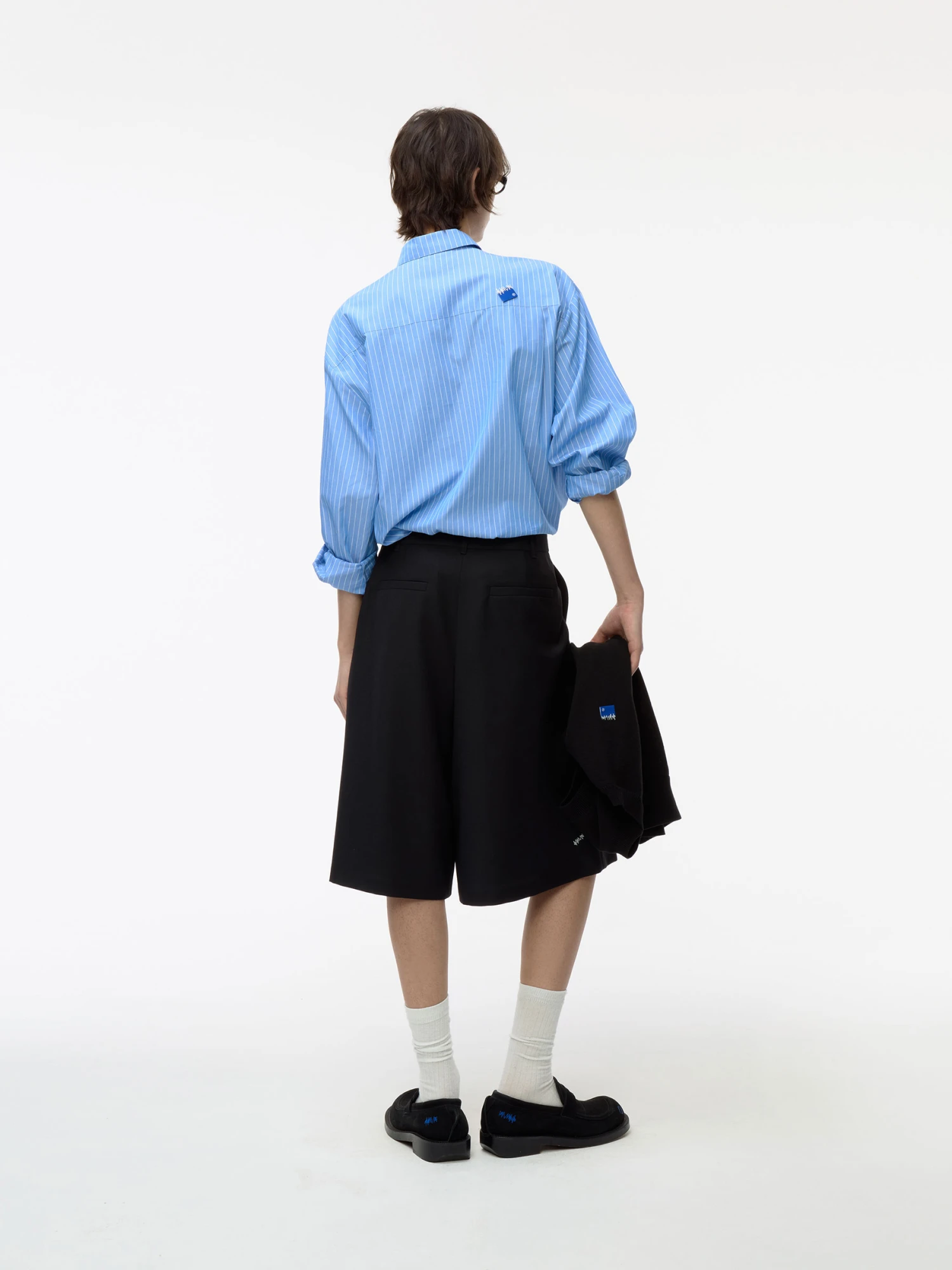 Рубашка ADERERROR Sig BL Tag Shirt 01 Stripe