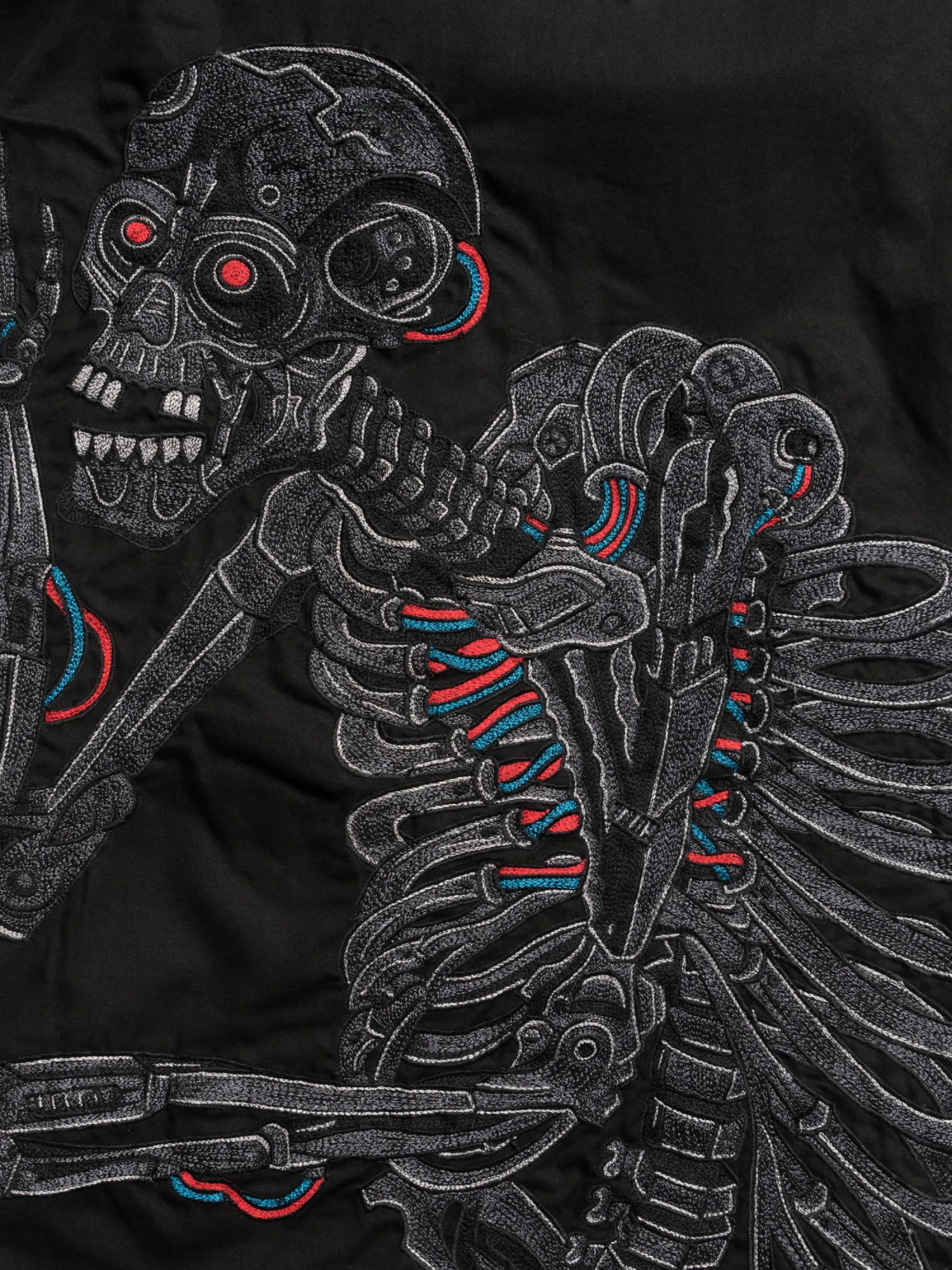Брюки MAHARISHI 5342 Cyber Skeleton Loose Black
