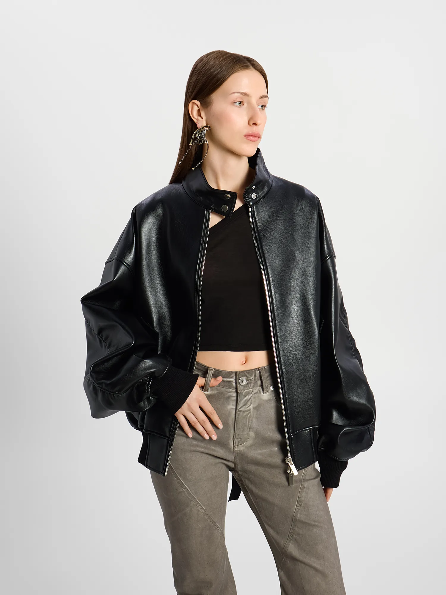 Женская Куртка System  Leather Herrington Black