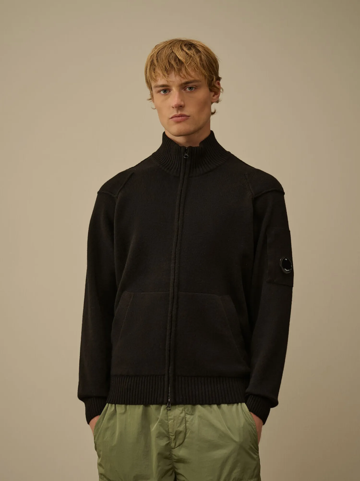 Кардиган C.P. Company Lambswool GRS Black