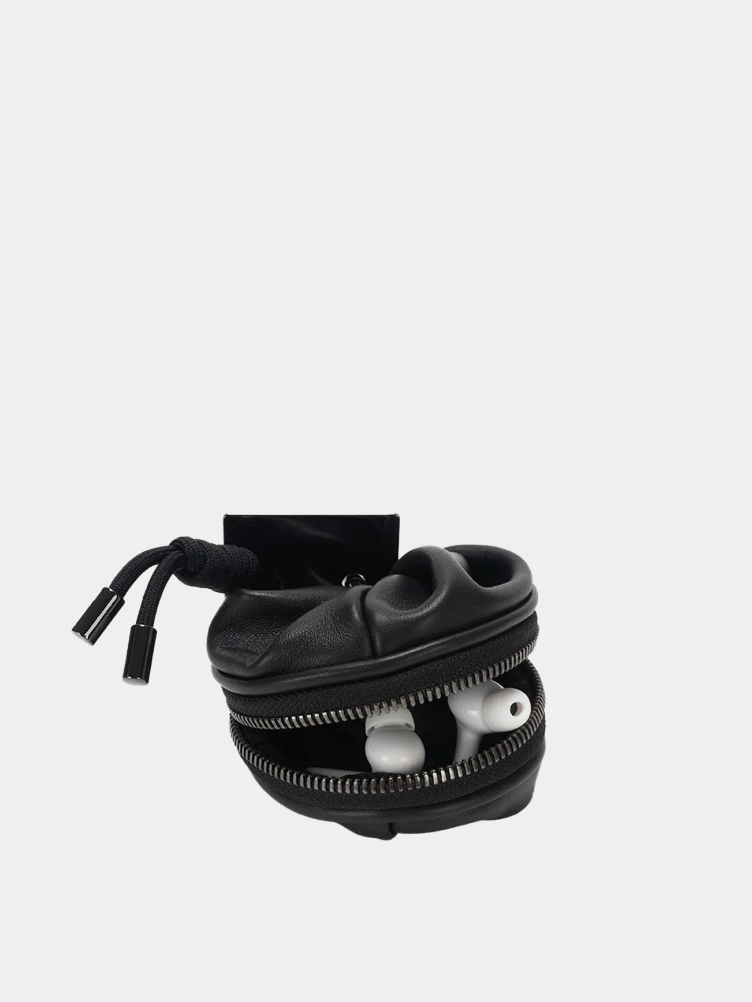 Ключница COTE&CIEL Keychain Aóos Nano Alias Leather Agate Black