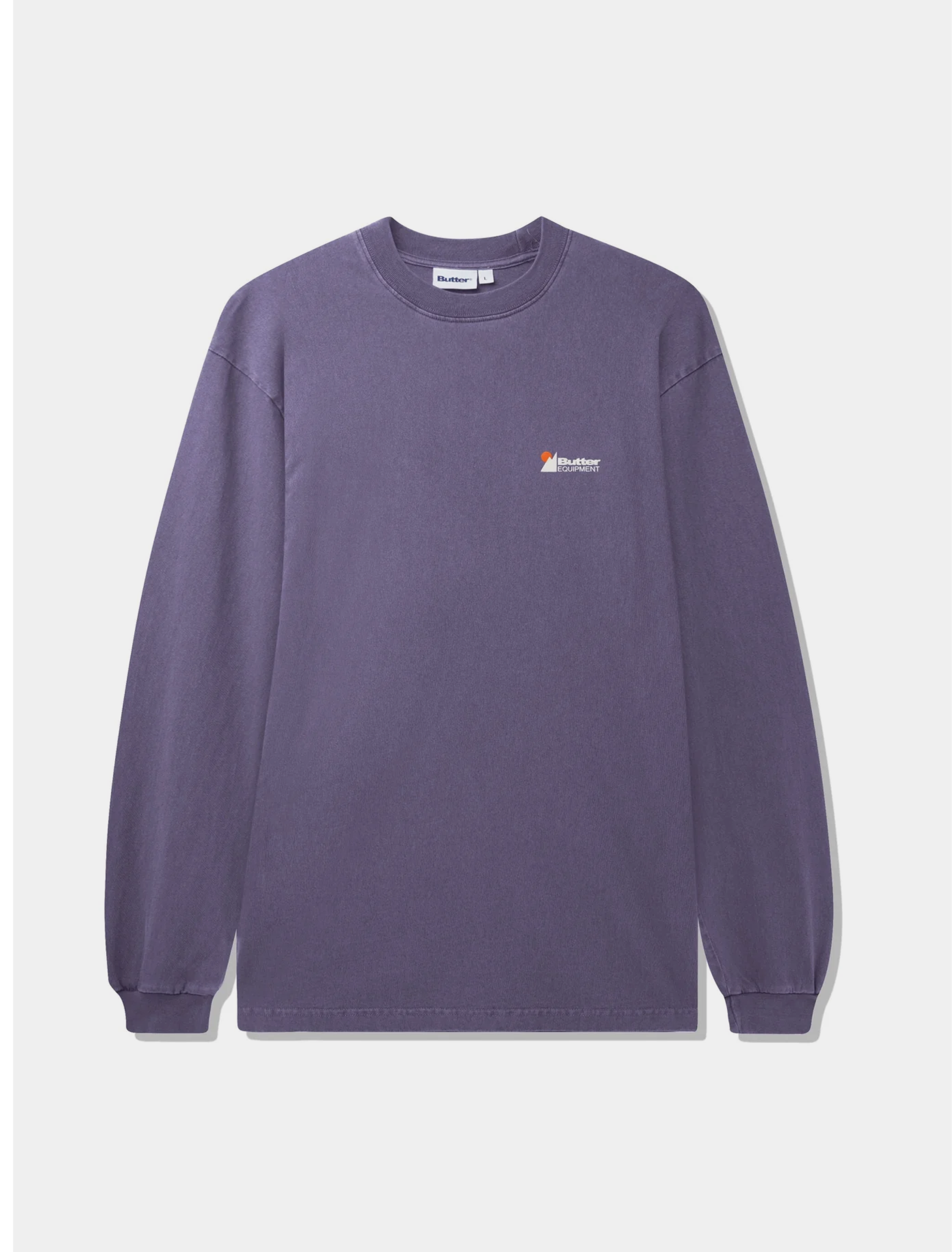 Лонгслив Butter Goods Pigment Dye L/S Tee Dusk