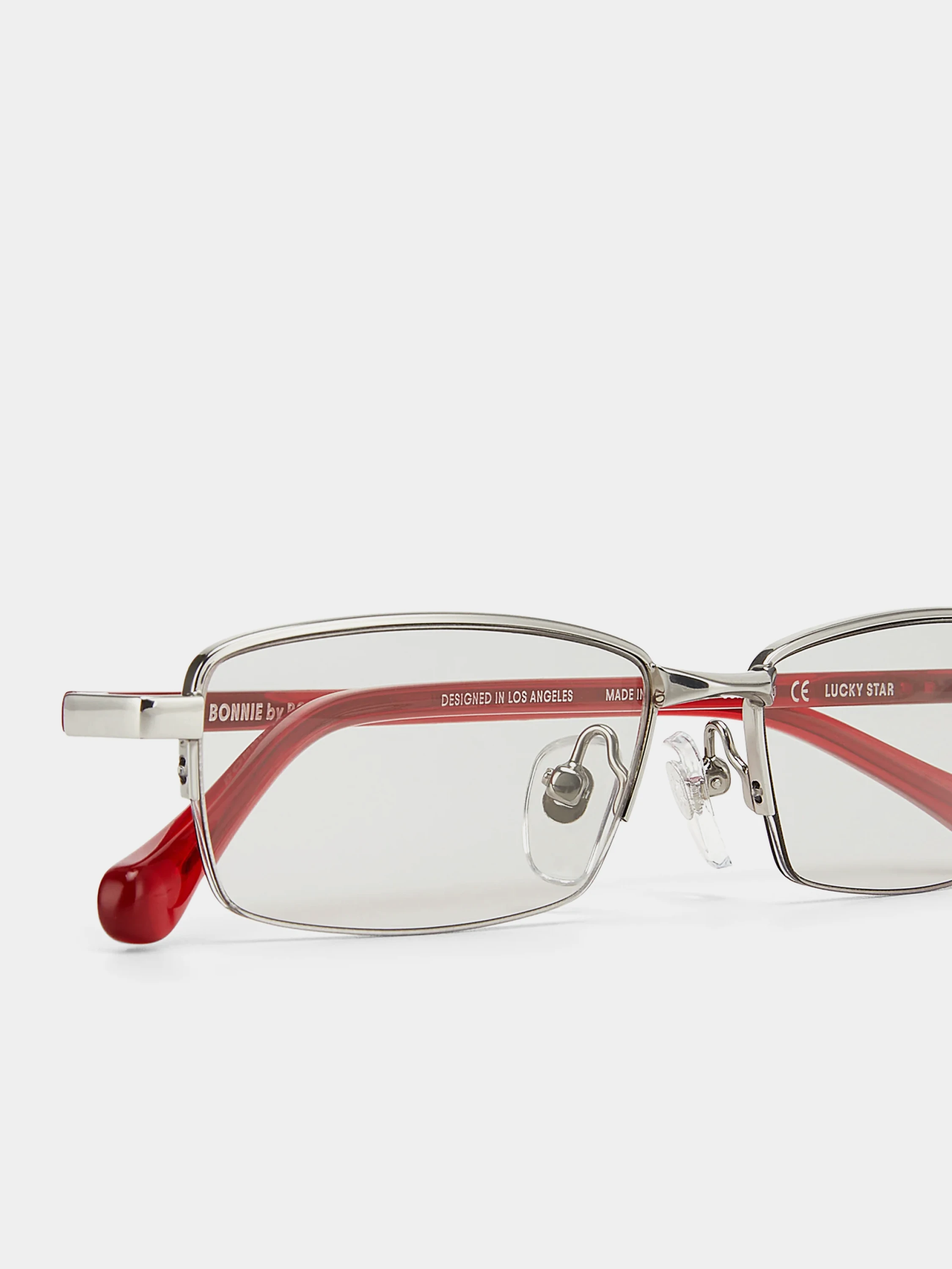 Очки Bonnie Clyde Lucky Star Red Silver & Grey Tint