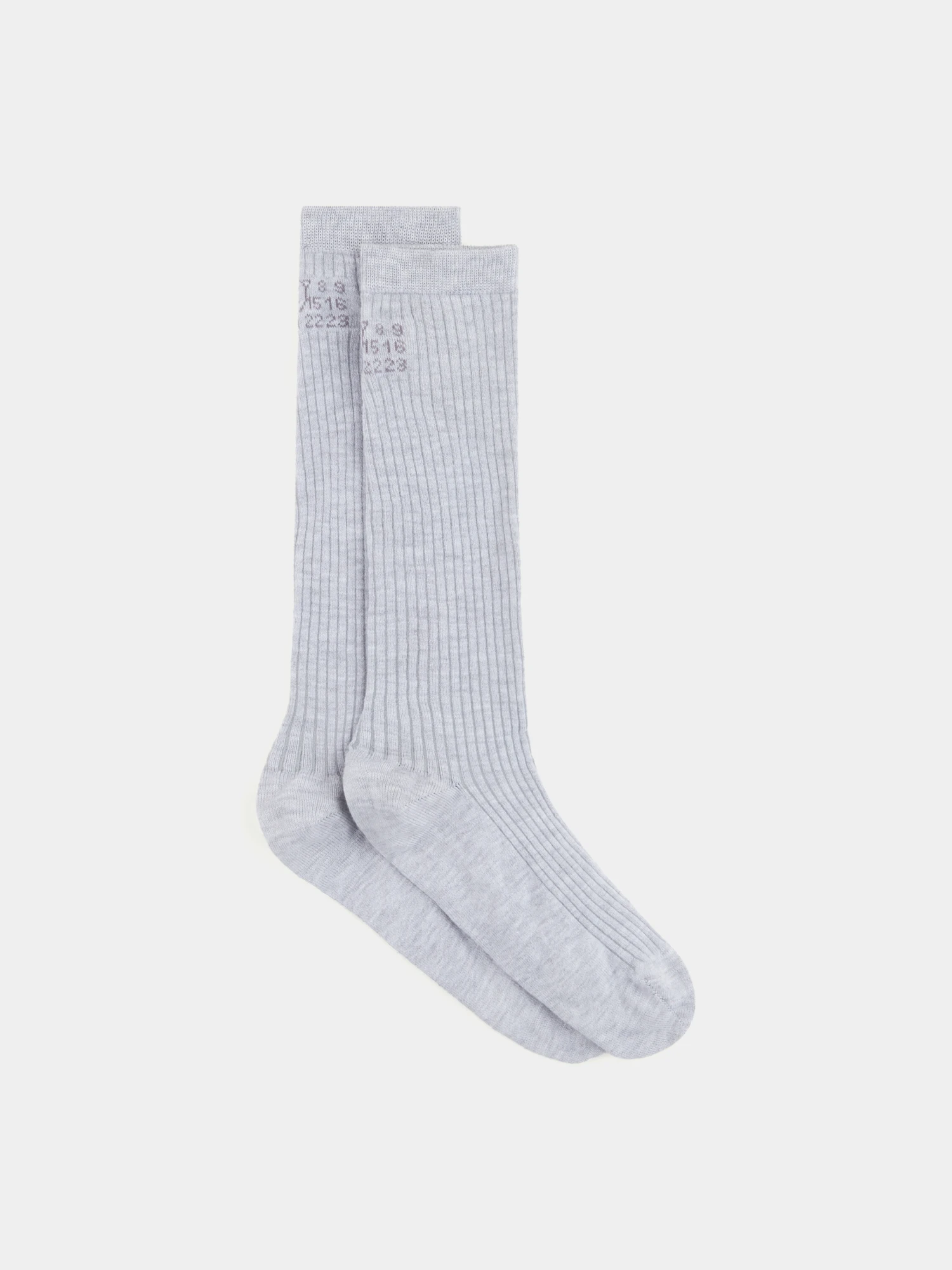 Гольфы MM6 Maison Margiela Knee-high Light Grey