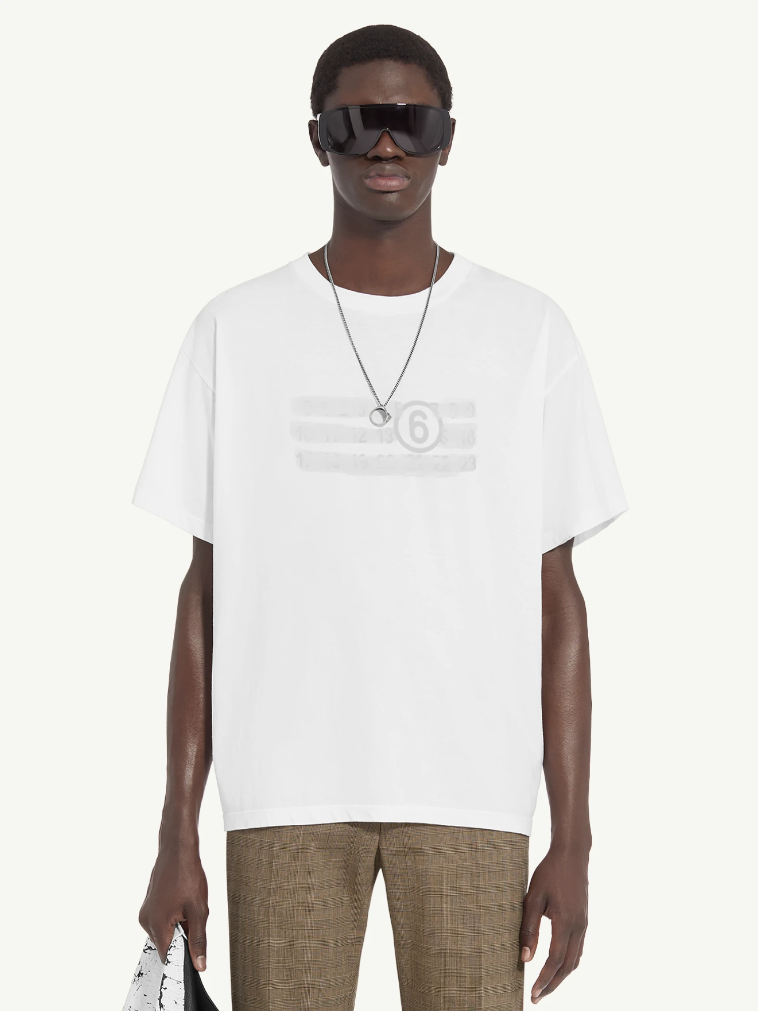 Футболка MM6 Maison Margiela Numeric White