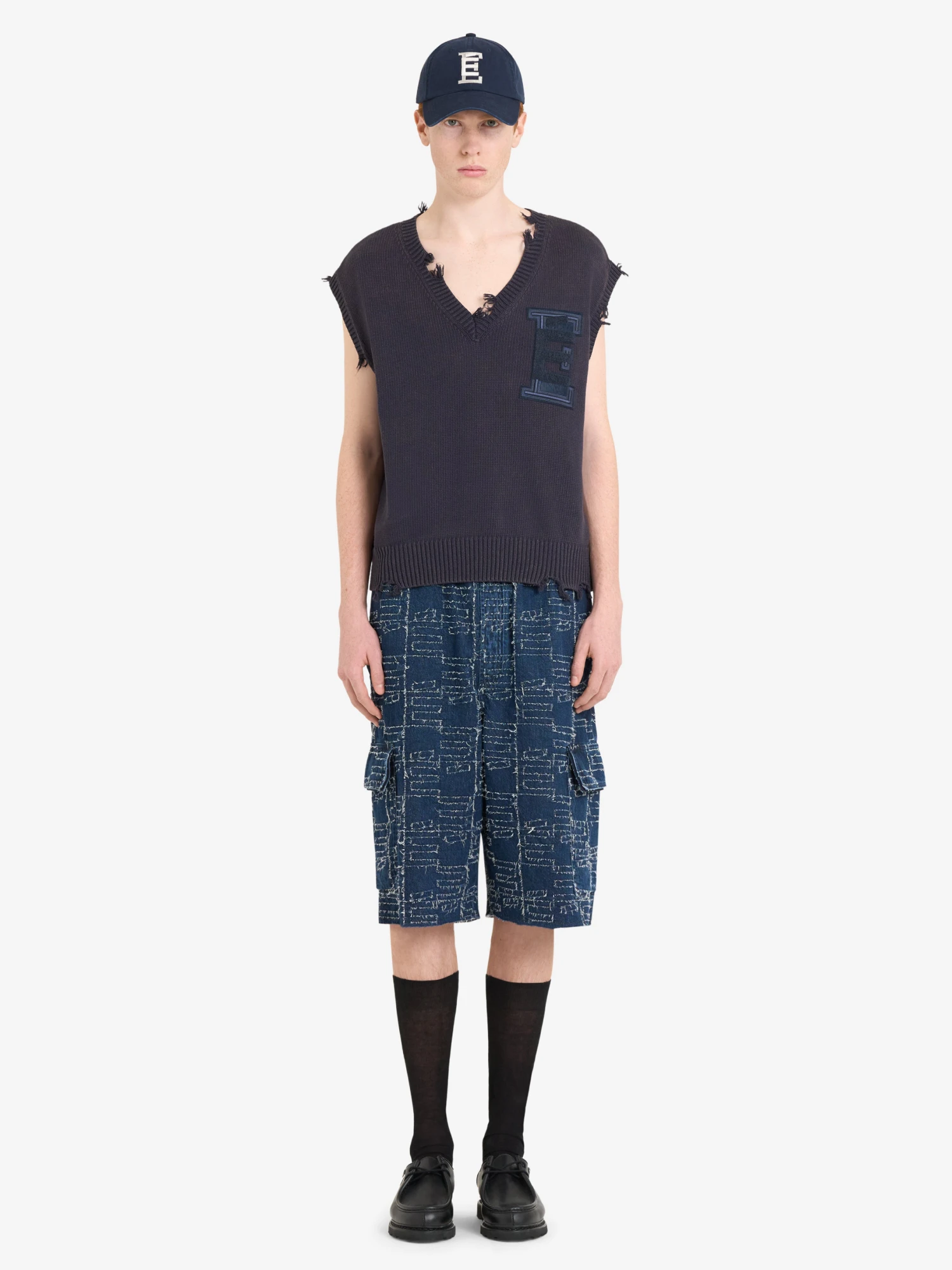 Жилет Études Short Sleeves V-neck Navy