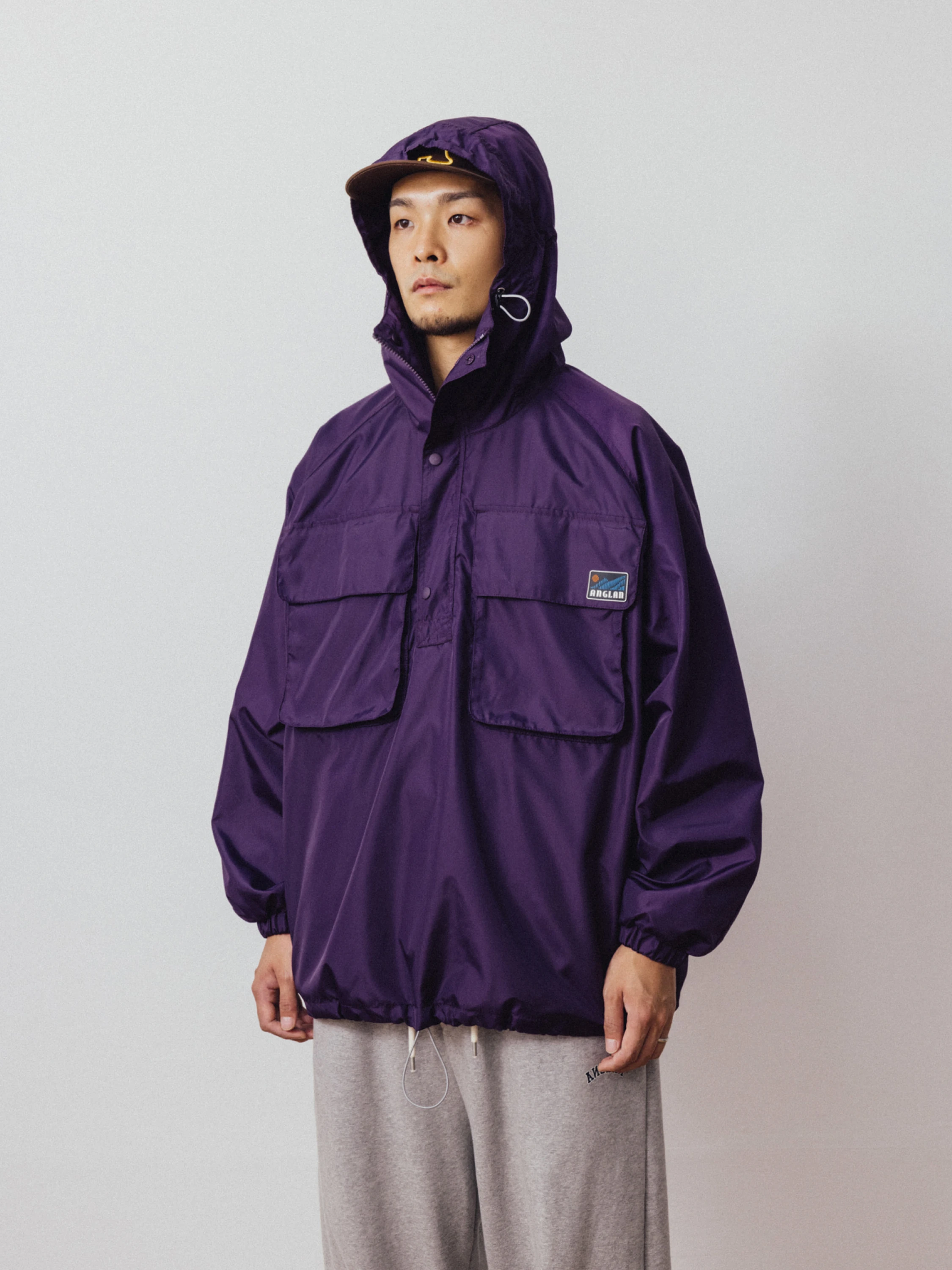 Анорак ANGLAN Double Pocket Mountain Anorak Purple