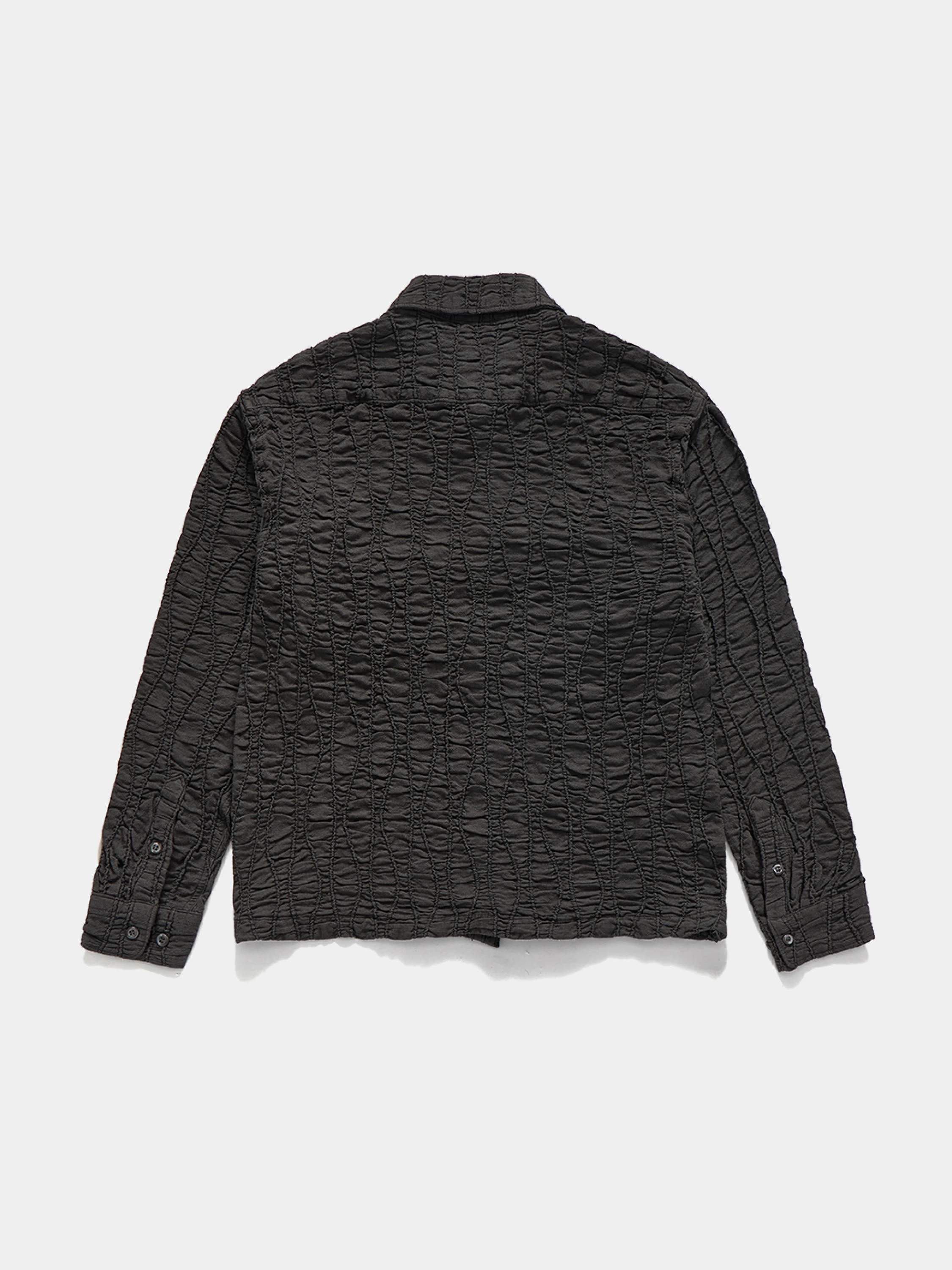 Овершот UNAFFECTED Drawstring Shirt Charcoal