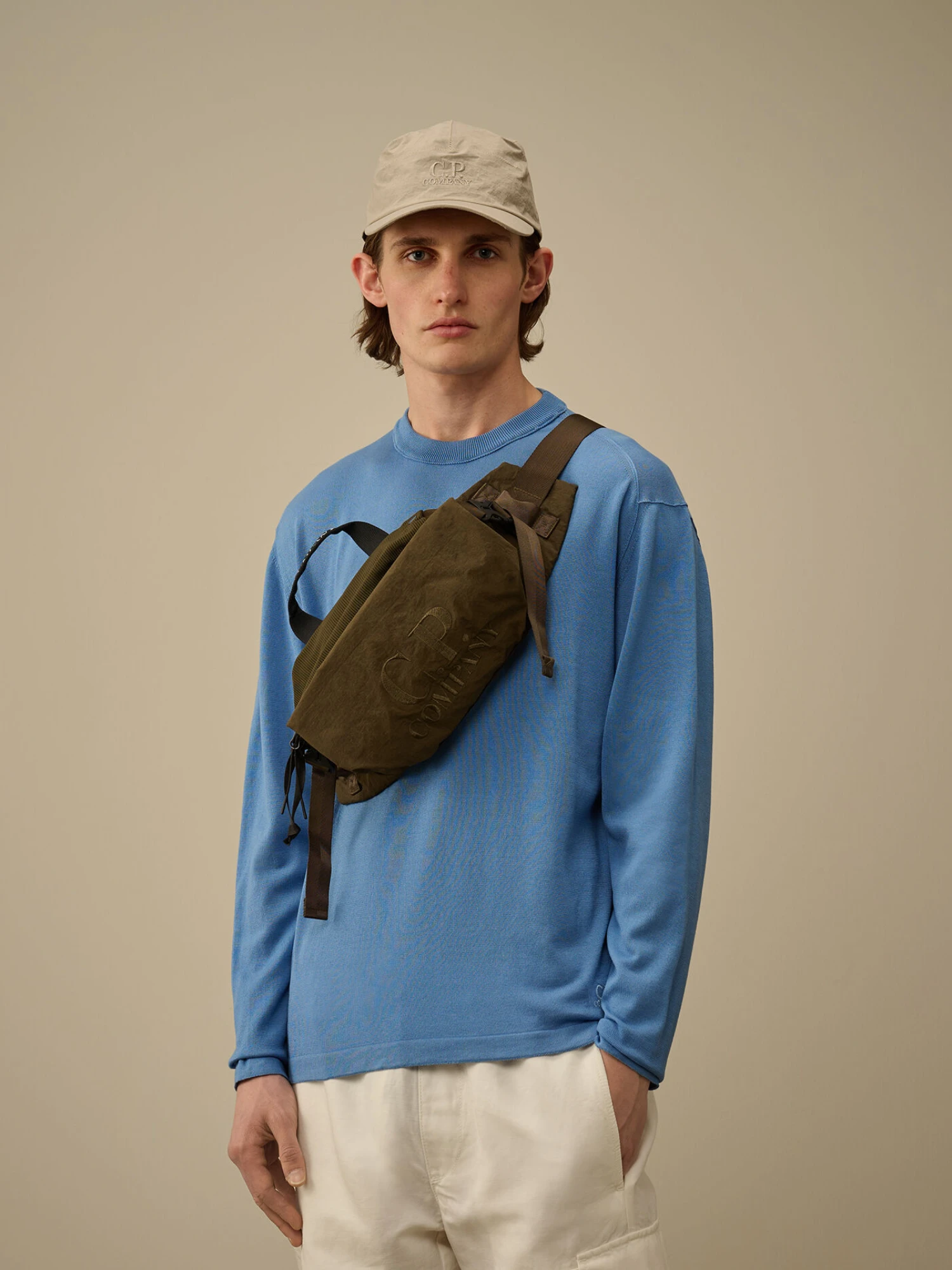 Сумка C.P. Company Plain Paper Touch Waistbag Ivy Green