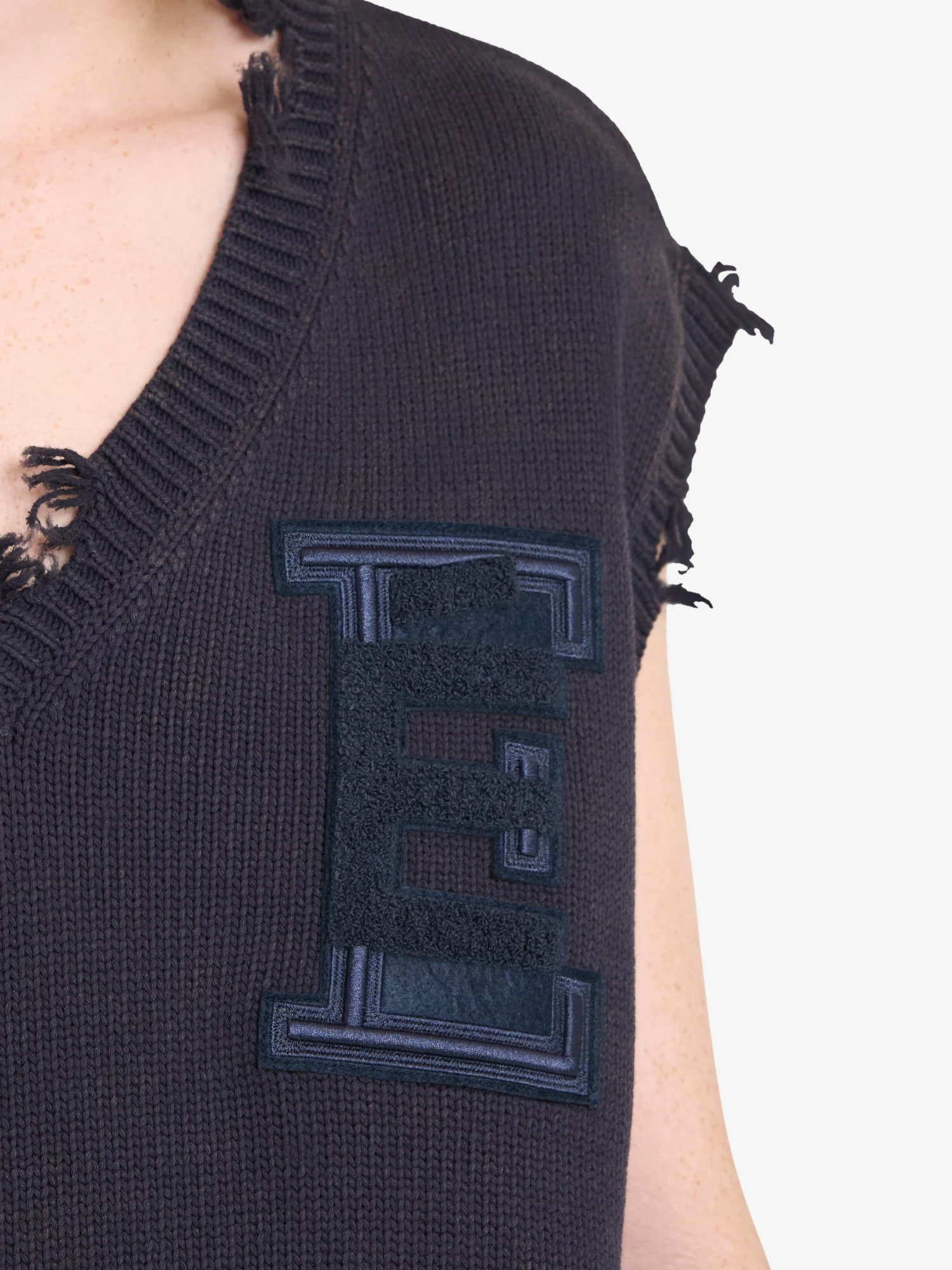 Жилет Études Short Sleeves V-neck Navy