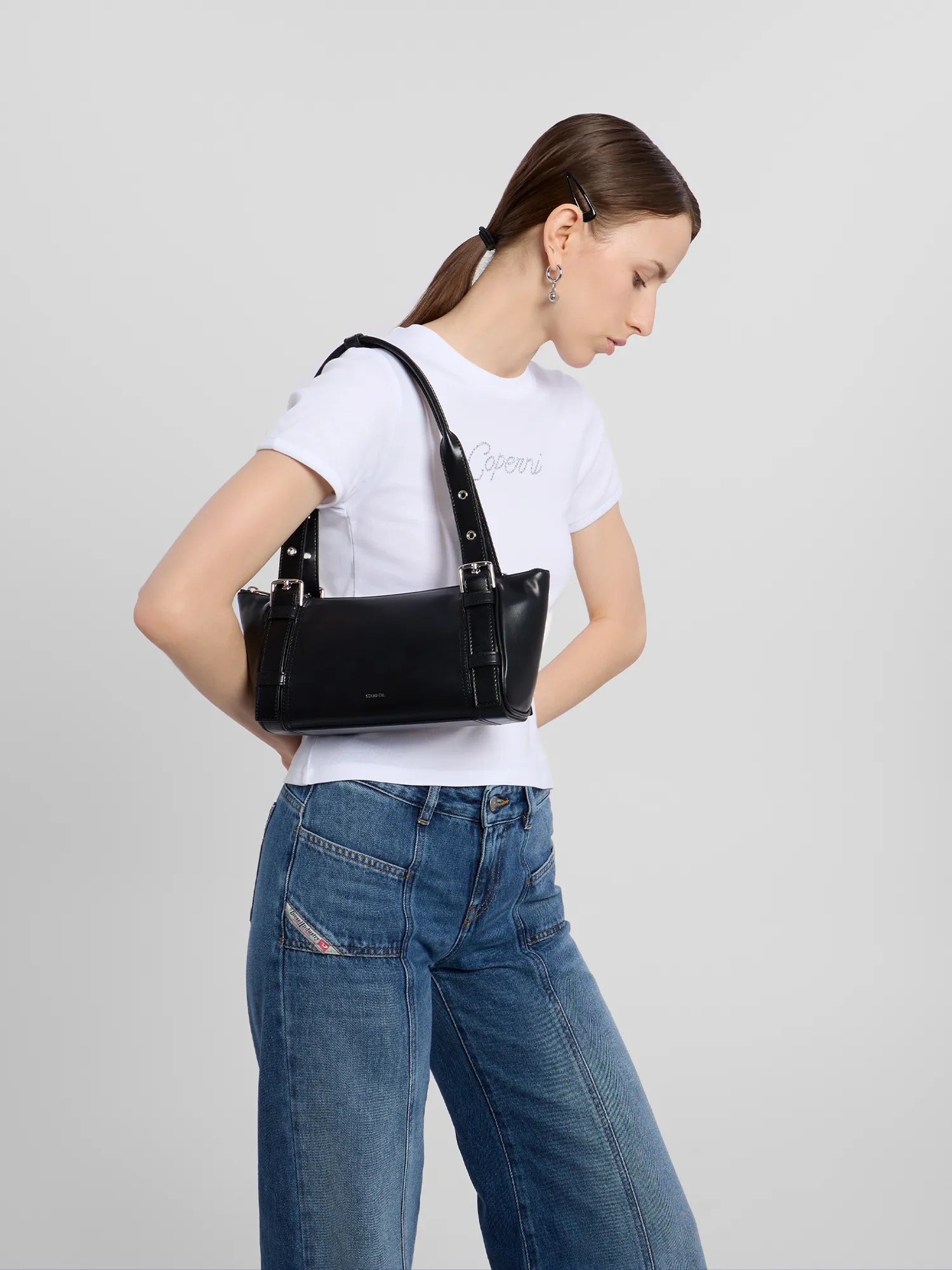 Женская сумка STAND OIL Boat Bag Black