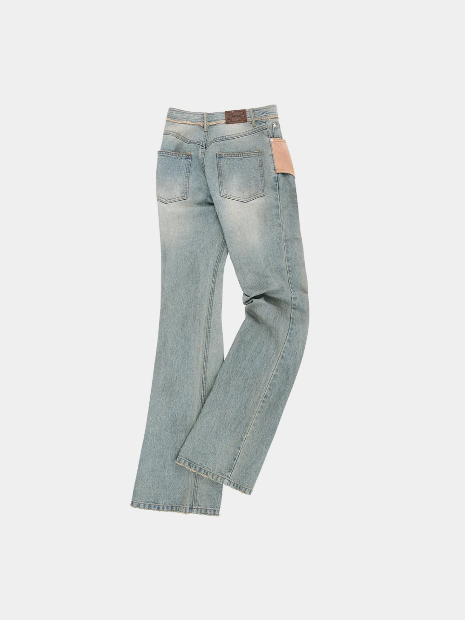 Женские Джинсы Andersson Bell Deconstructed Dirty Wash Bootcut Blue