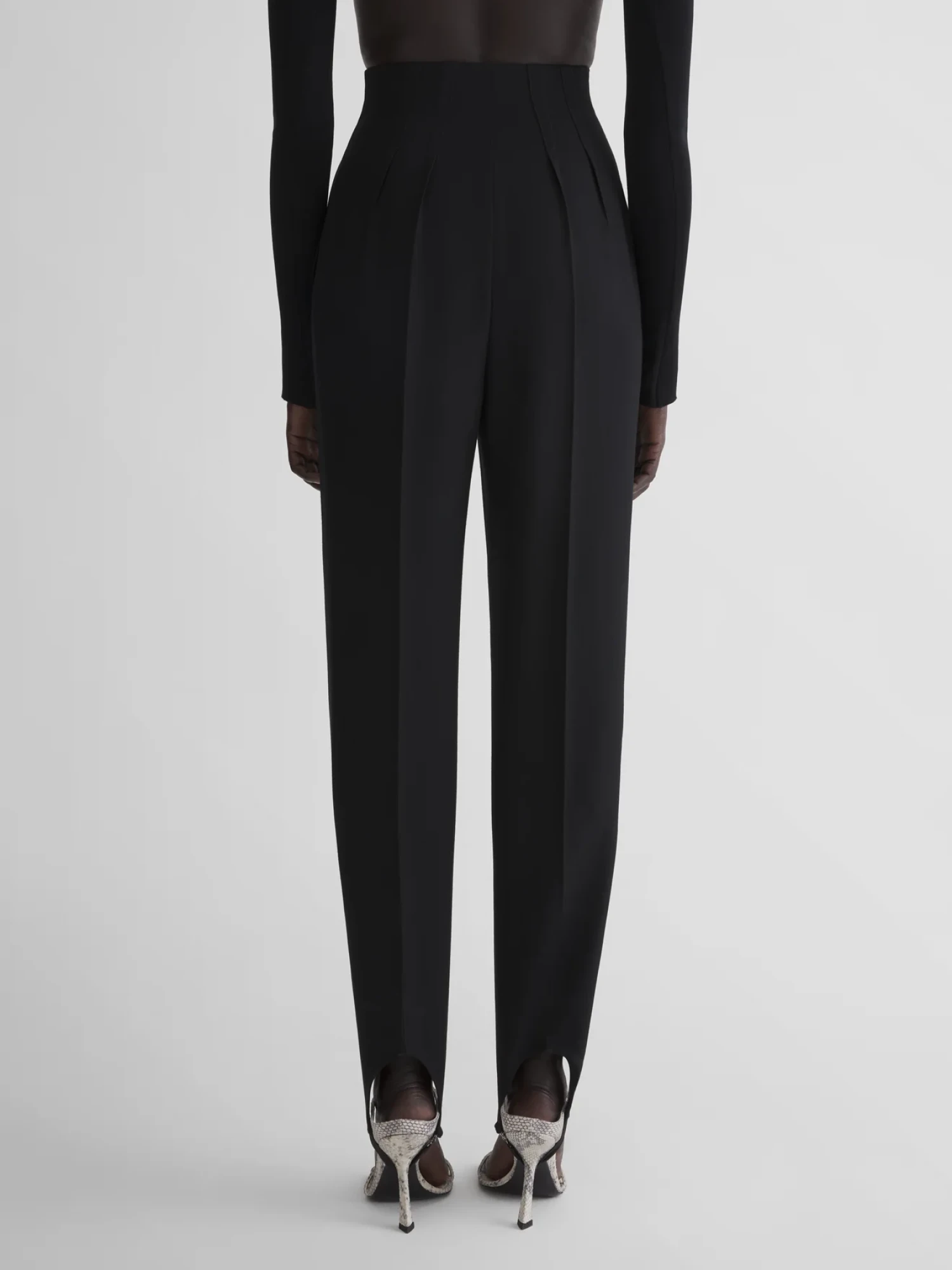 Женские брюки MUGLER Tuxedo Cigarette Stirrup Black