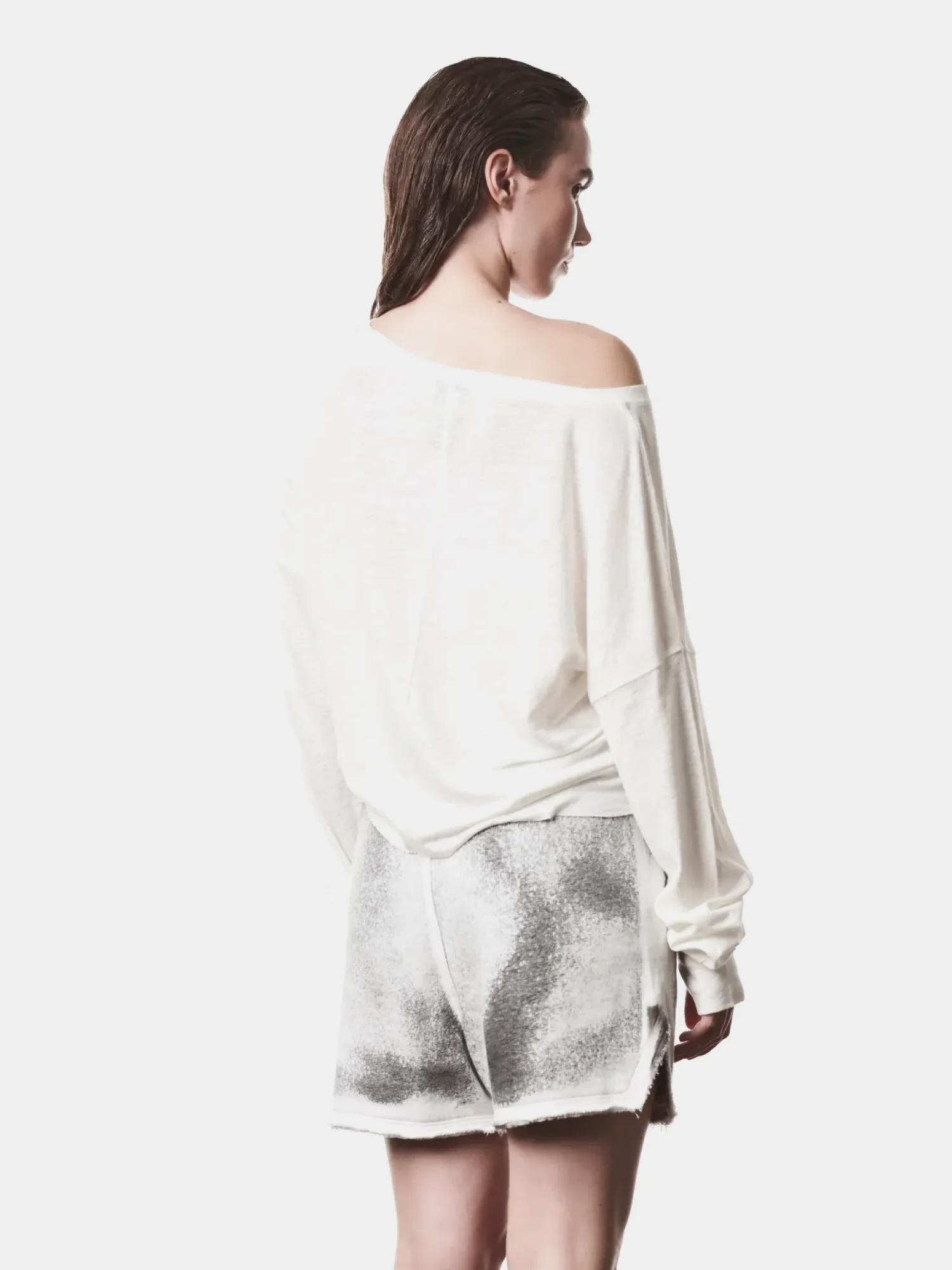 Женский лонгслив thom/krom W TS 613 Off White