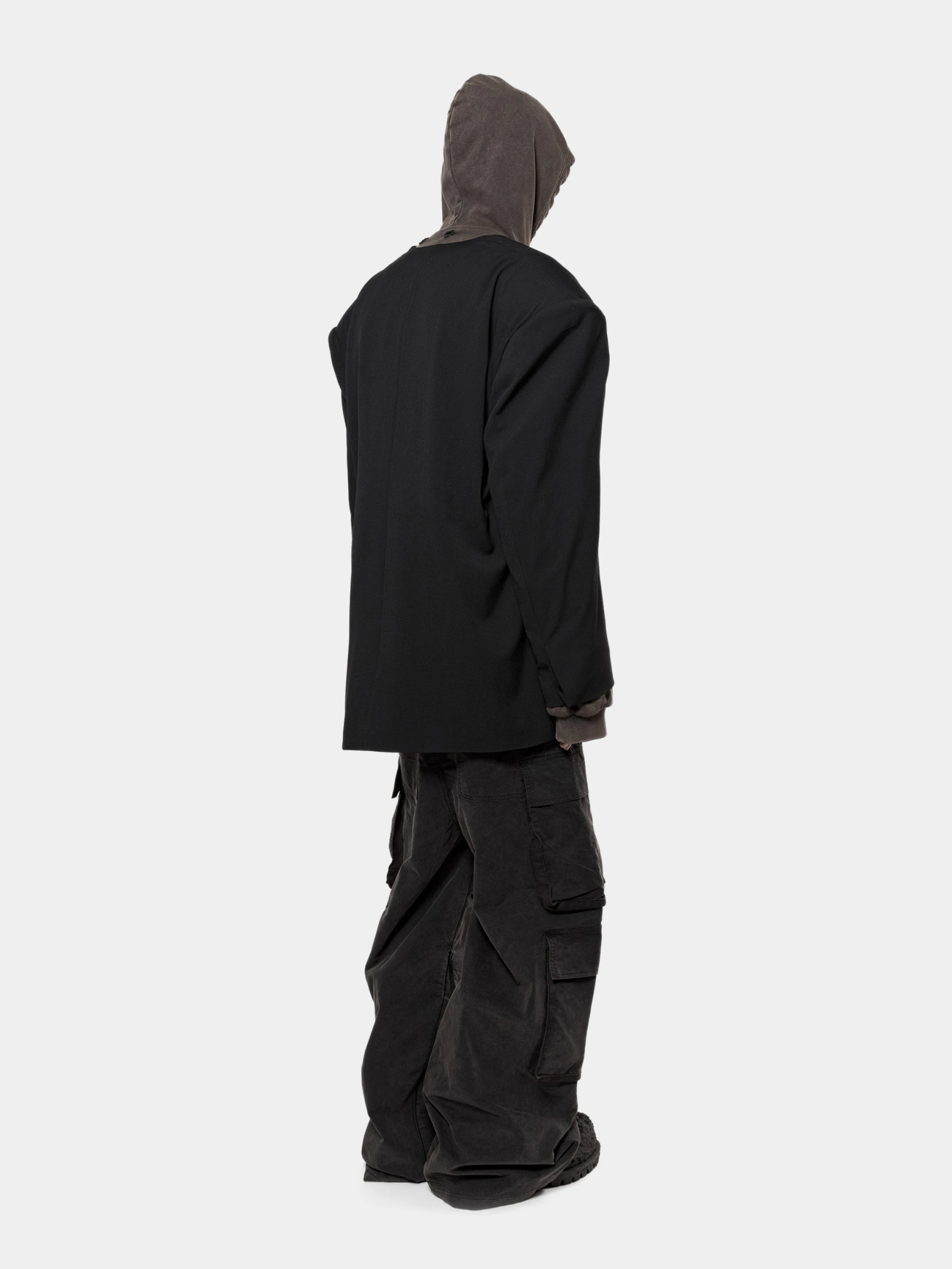 Пиджак ARNODEFRANCE Collarless Blazer Black