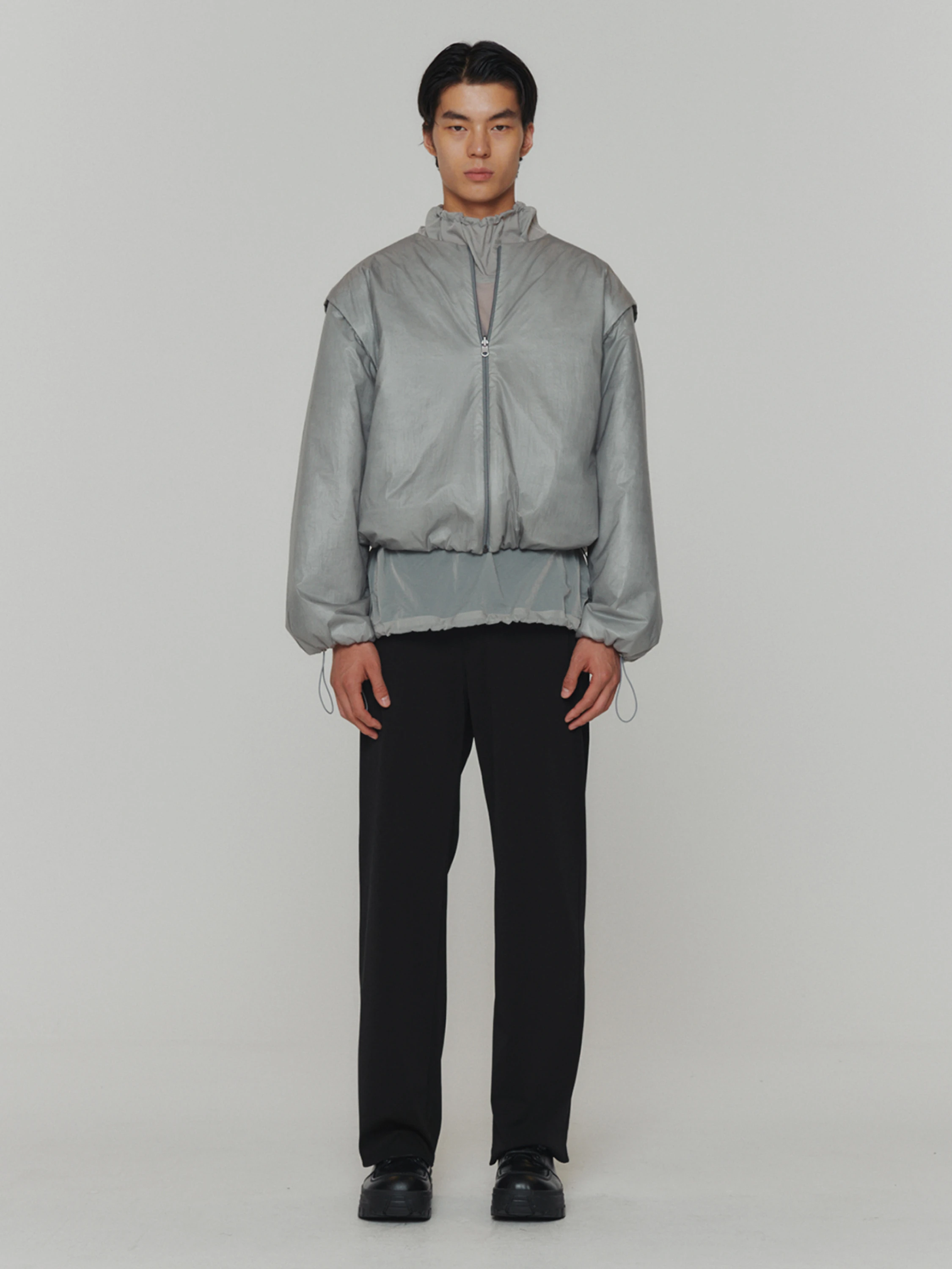 Куртка-трансформер AMOMENTO Mens Detachable Grey