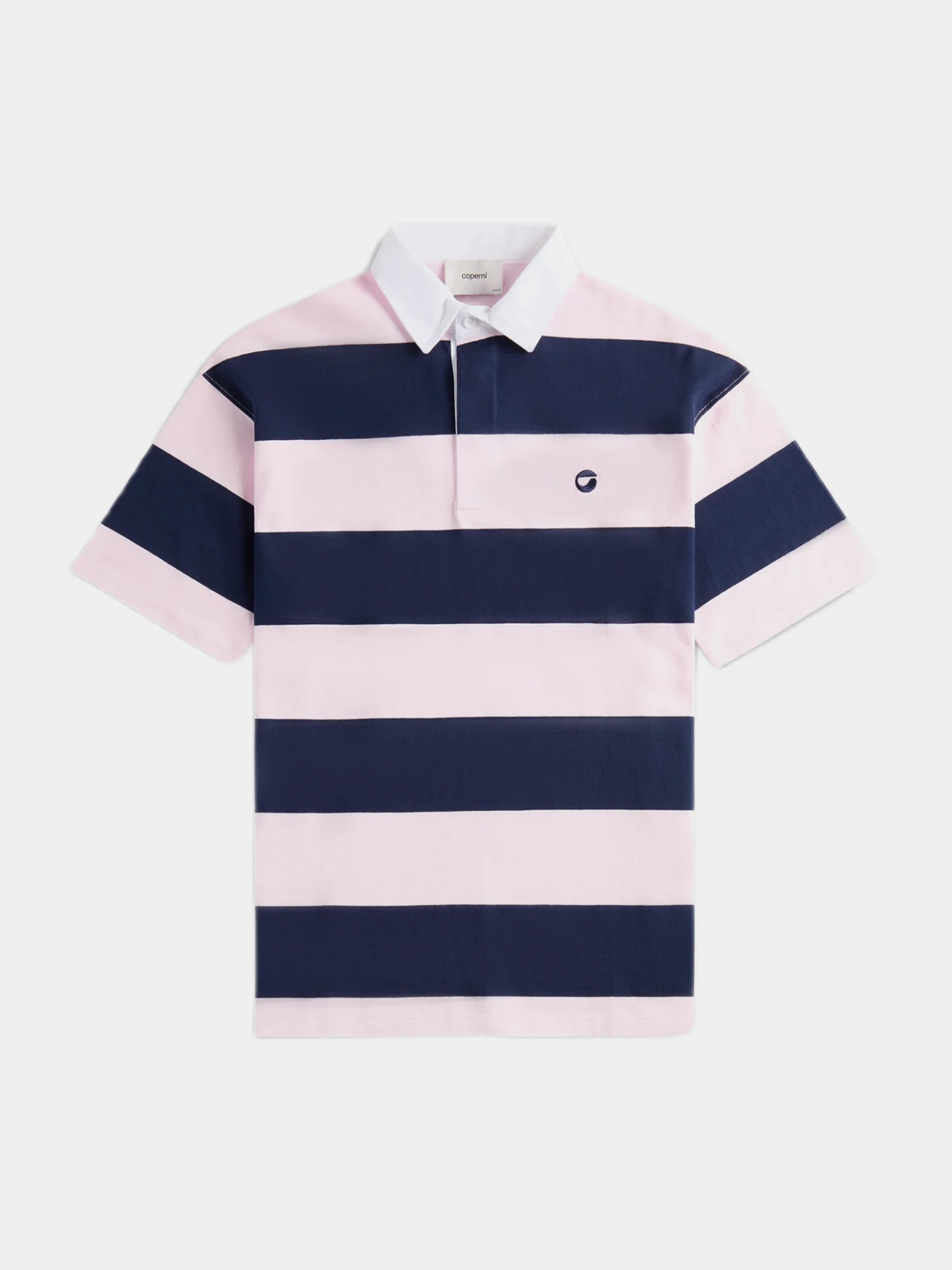 Женское Поло Coperni Striped Polo Pink/Blue