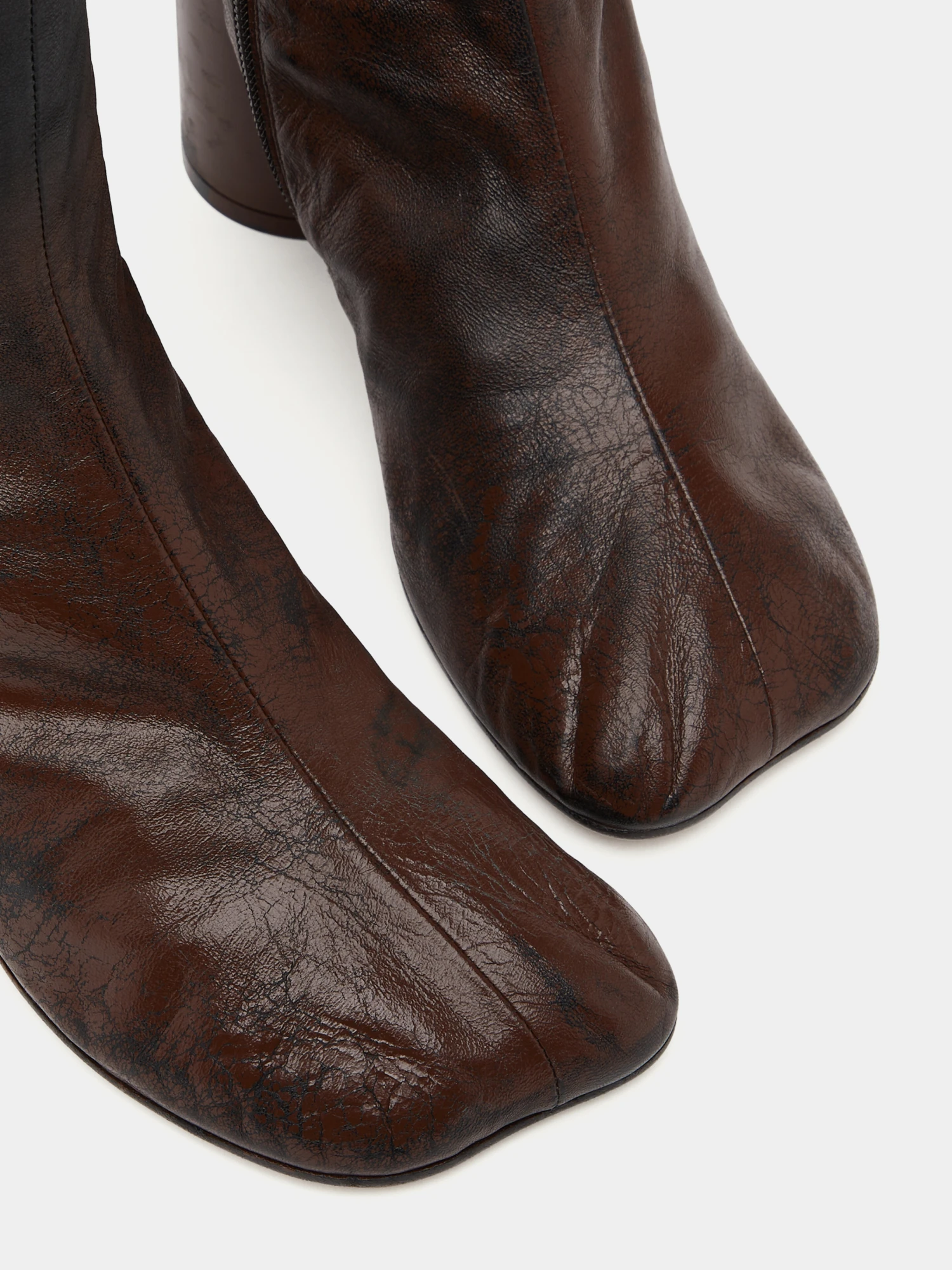 Женские ботильоны MM6 Maison Margiela Block-Heel Sable