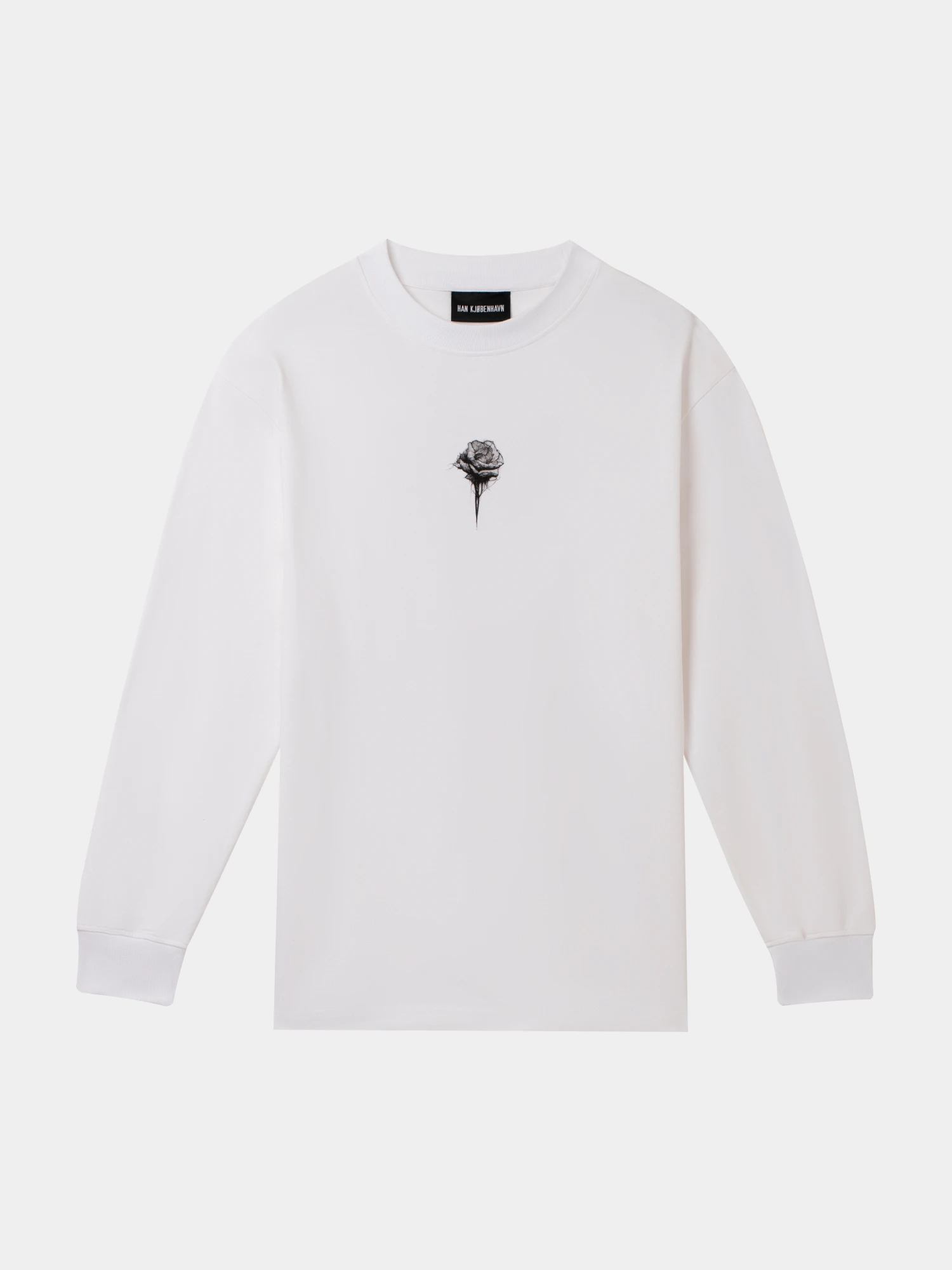 Лонгслив Han Kjøbenhavn Rose Boxy L/S Tee White