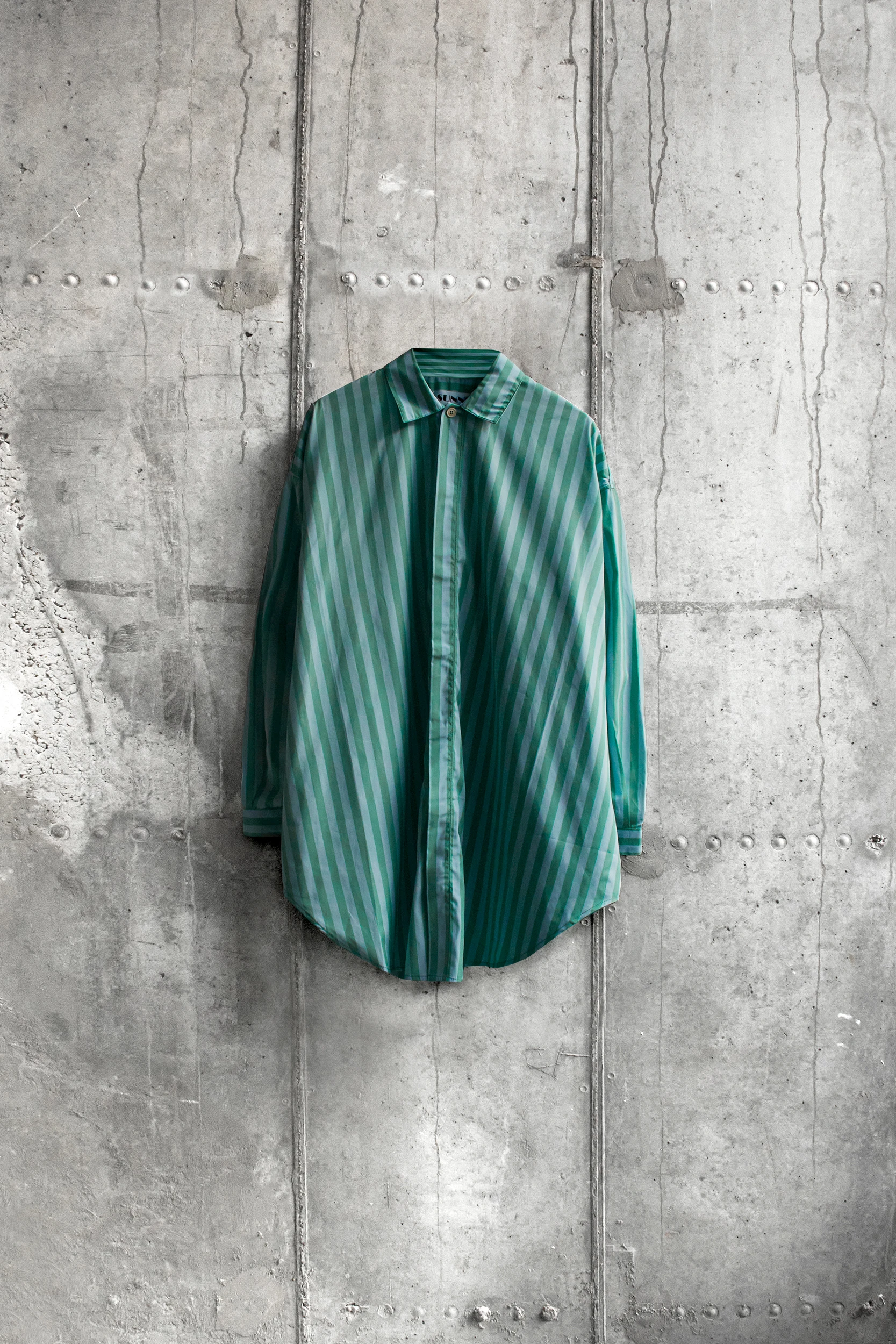 Женская рубашка Sunnei Mega Over Shirt Mint Green