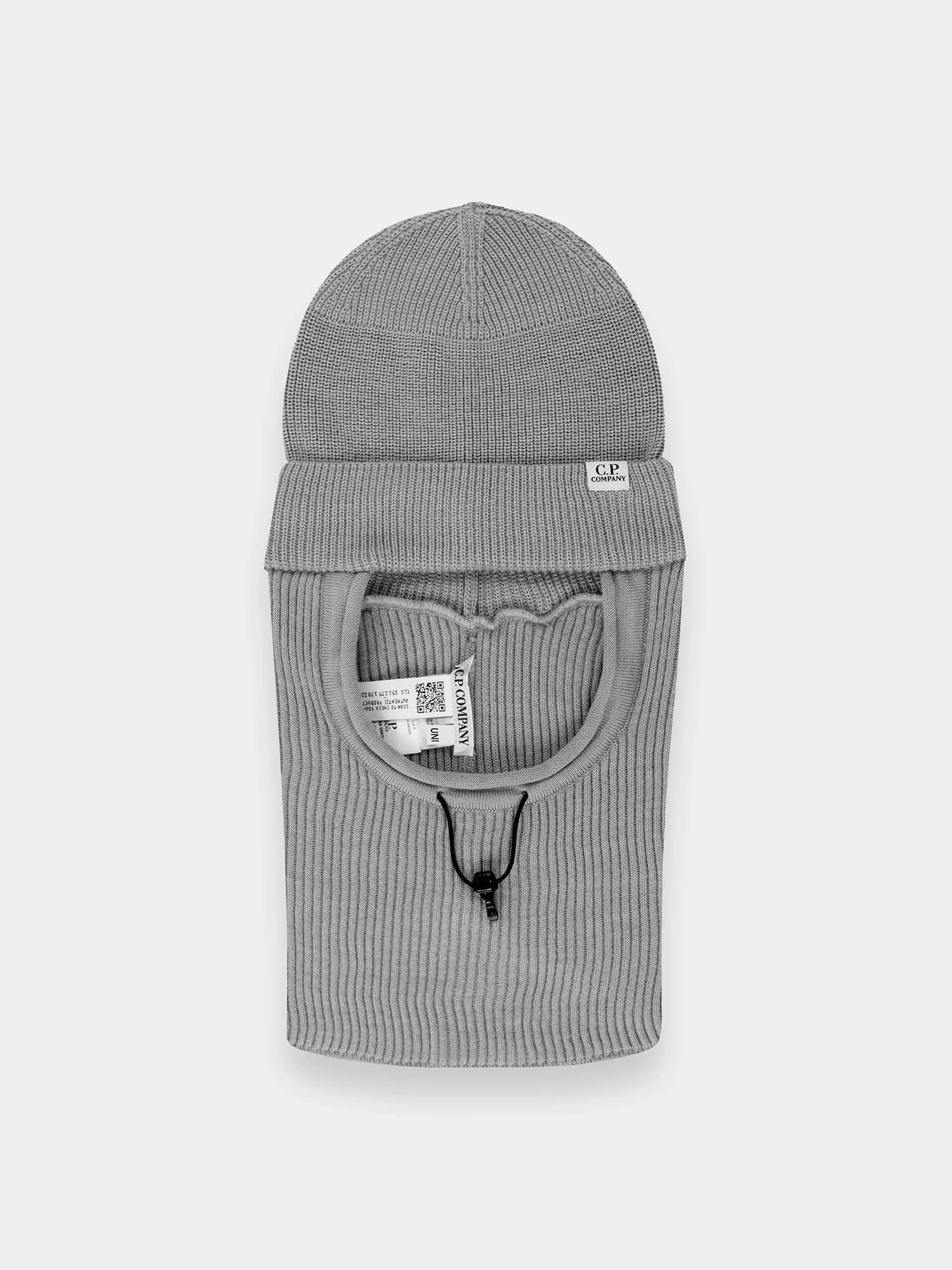 Балаклава C.P. Company Re-Wool Beanie Moon Melange