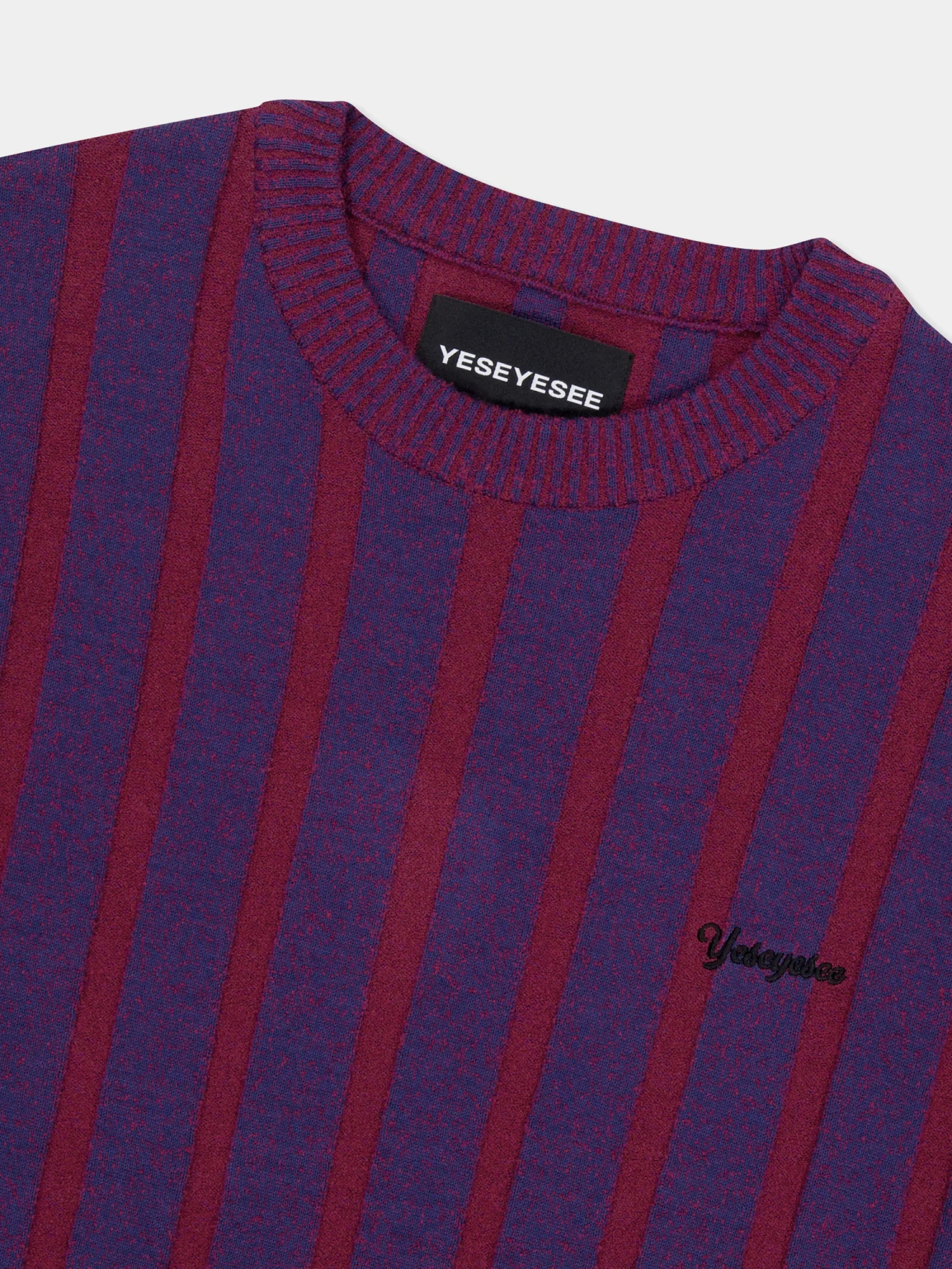 Свитер YESEYESEE Stipe Knit Pullover Navy