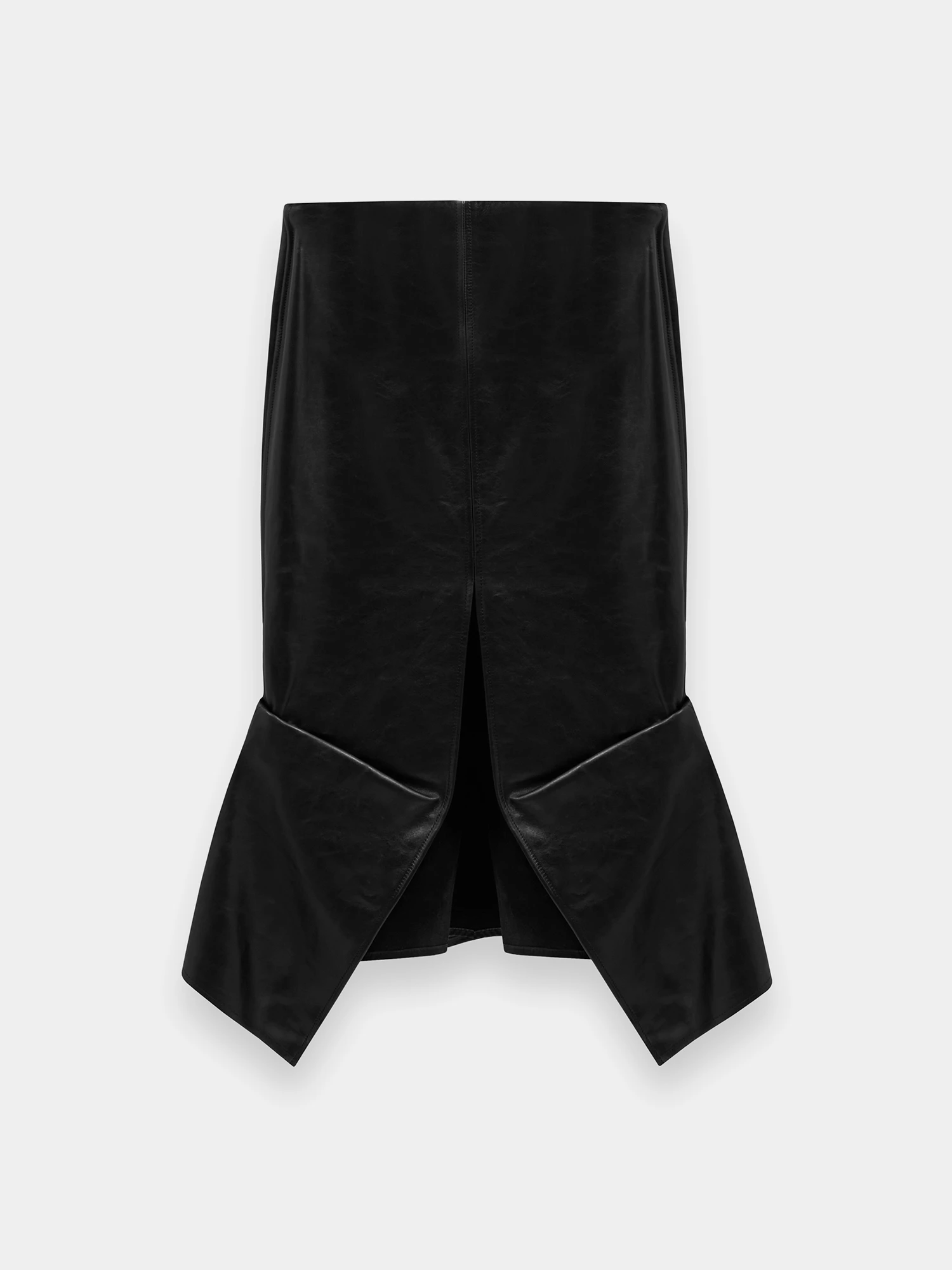 Женская юбка MUGLER Mermaid Leather Black