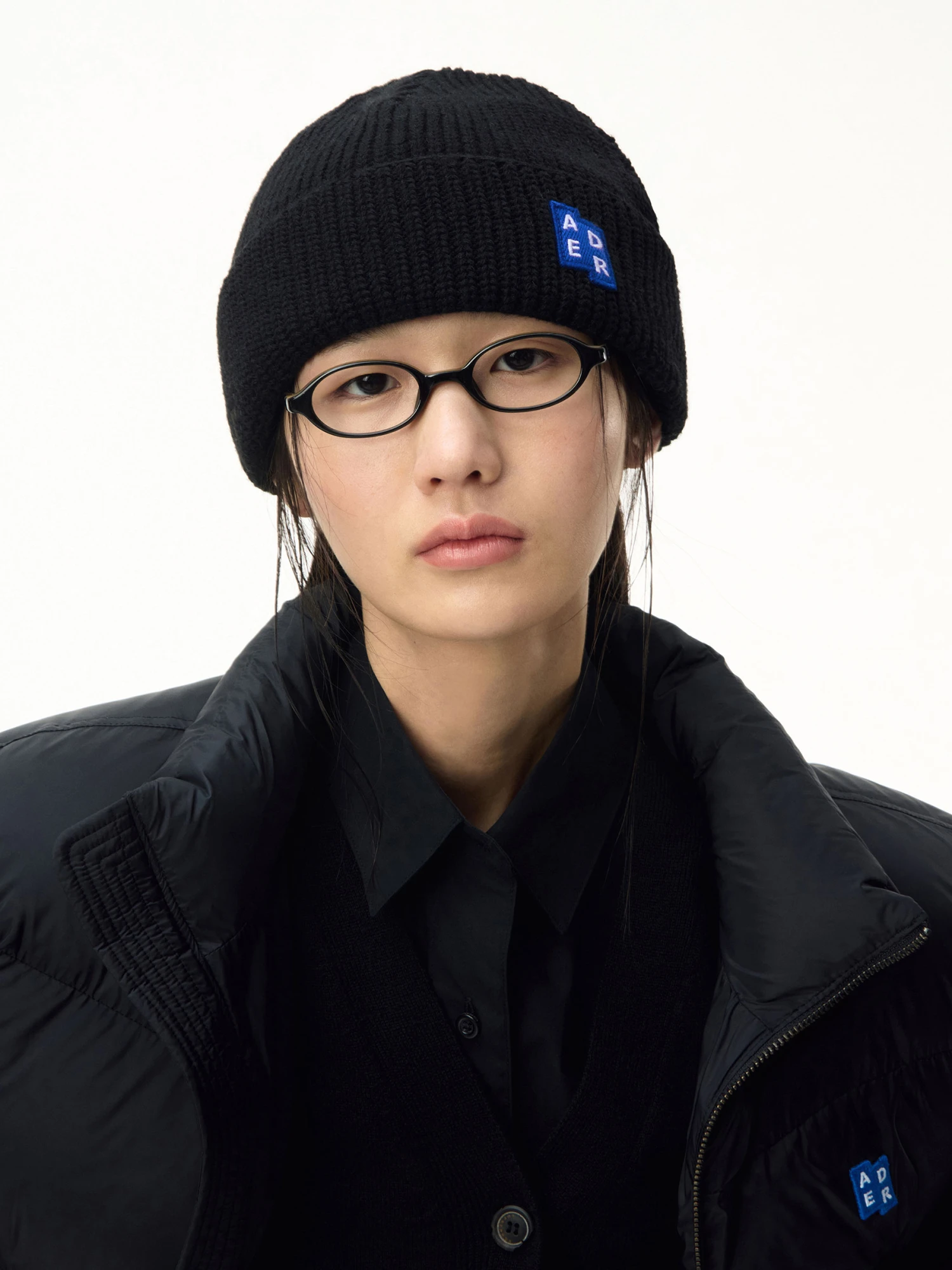 Шапка ADERERROR Sig BL Tag Beanie 01 Black