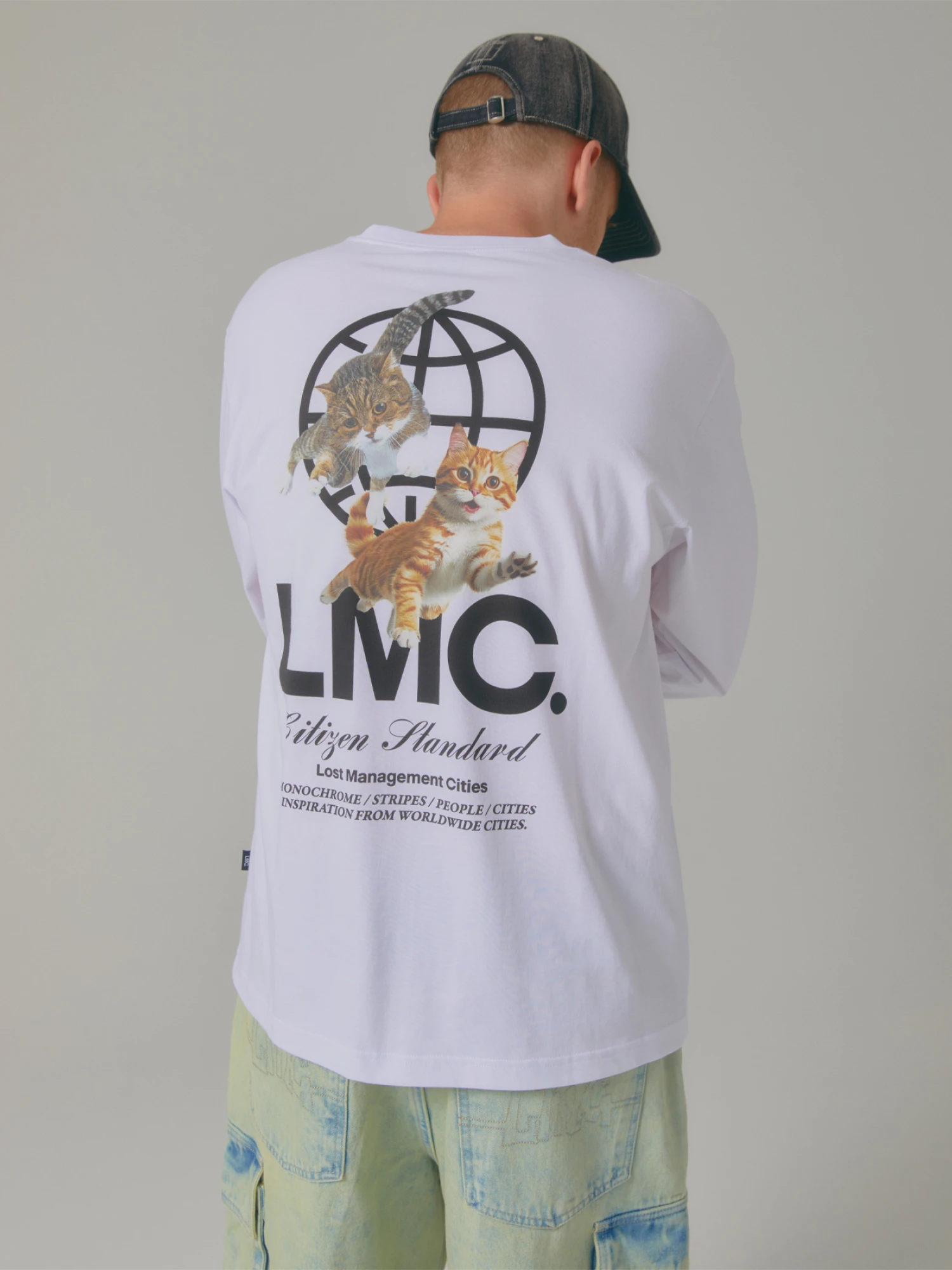 Лонгслив LMC Flying Cats Long Slv White