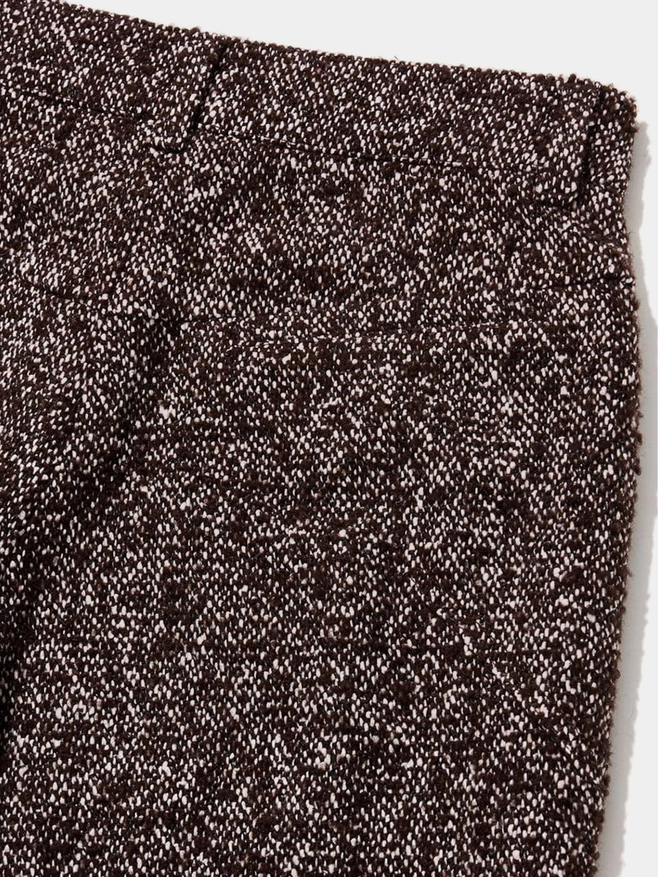 Женские брюки OPEN YY Tweed Wide-Leg Pants Brown