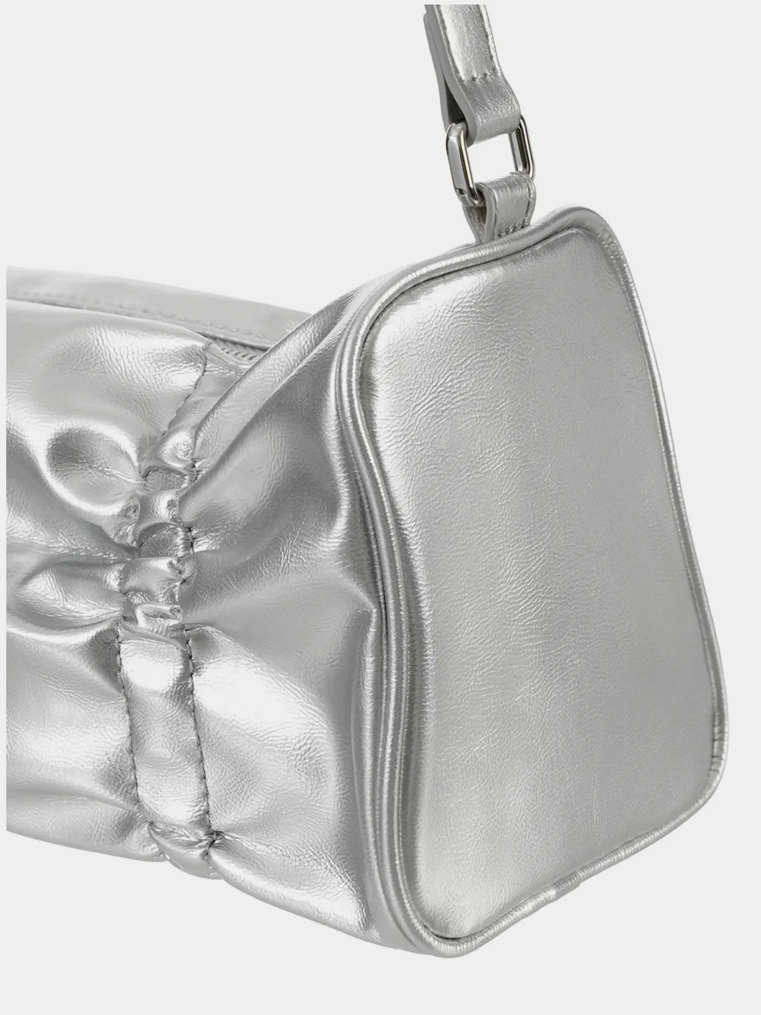 Женская сумка STAND OIL Pleats Silver