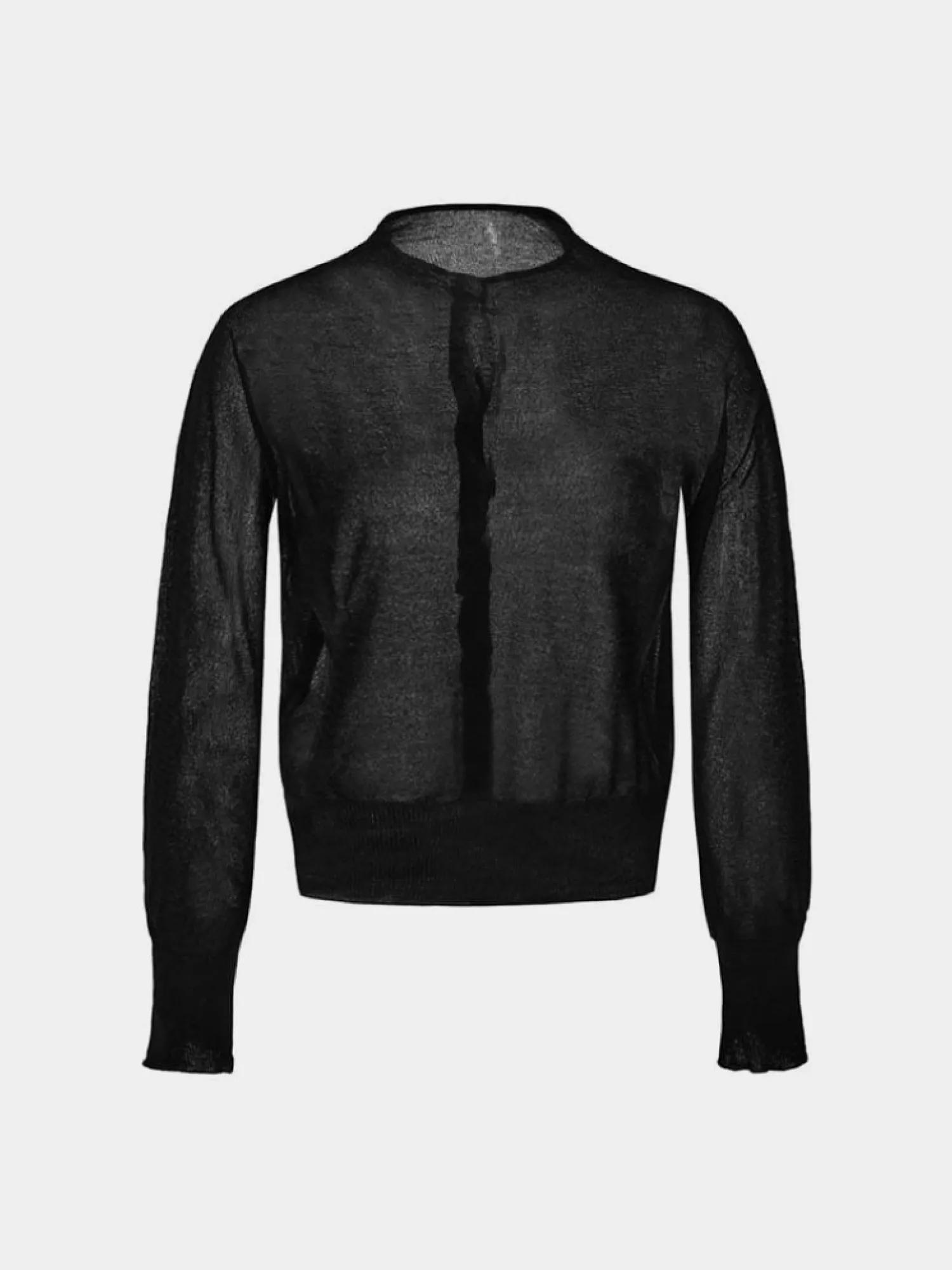Женский кардиган AMOMENTO Wholegarment Sheer Black