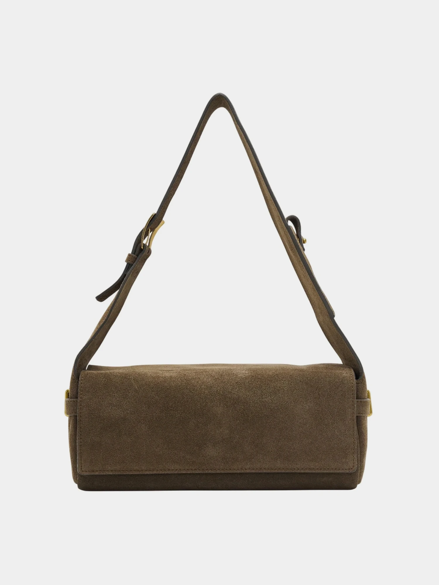 Женская сумка OPEN YY Suede Belting Duffle Brown