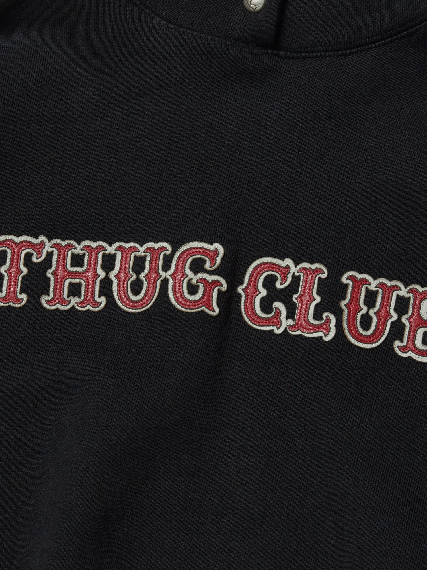 Худи Thug Club Leather Flame Black