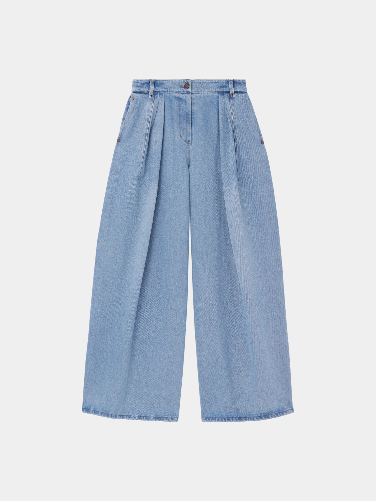 Женские джинсы EPINGLER Wide Tuck Denim Washed Blue