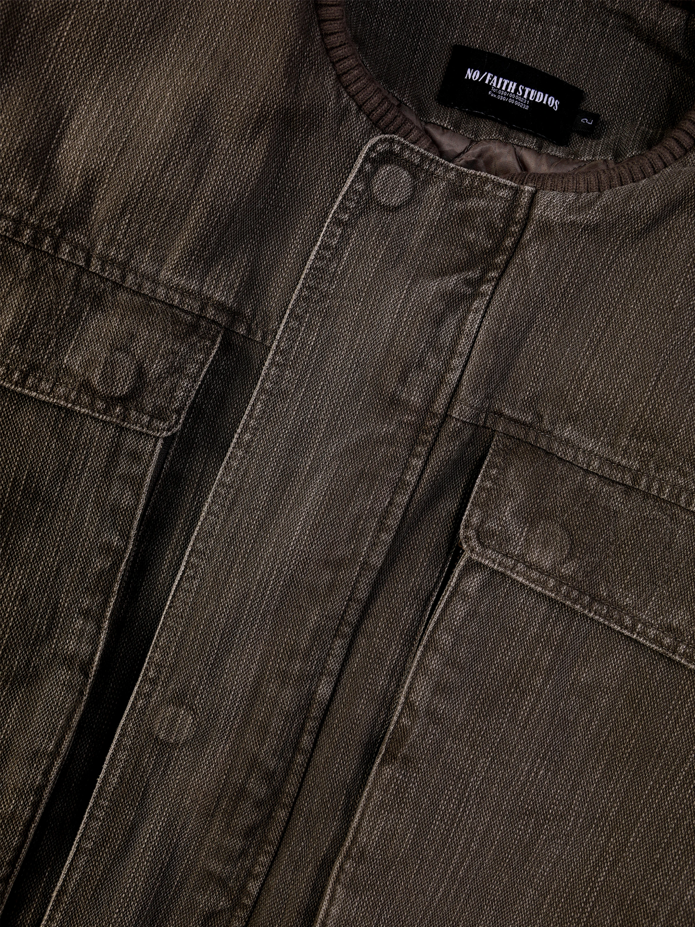 Бомбер NO/FAITH STUDIOS Denim Bomber Jacket