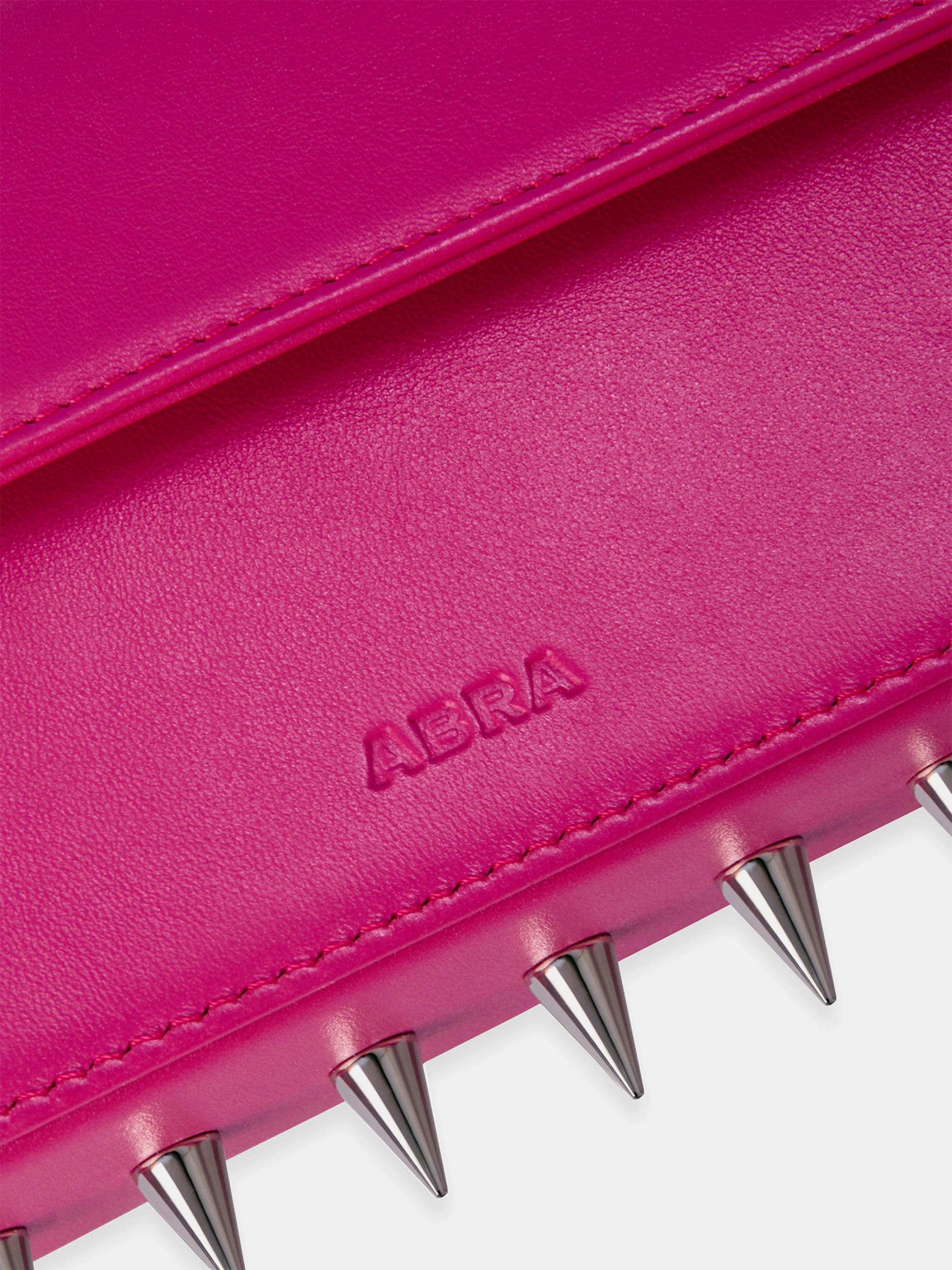 Женская сумка ABRA Spike Baguette Hot Pink