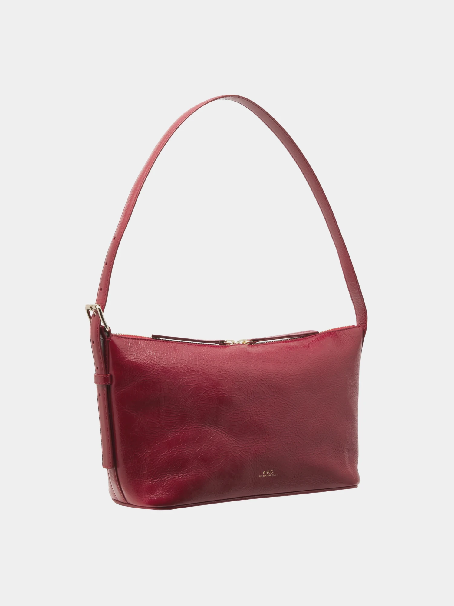 Сумка A.P.C. Vera Shoulder Crinkled Leather Red