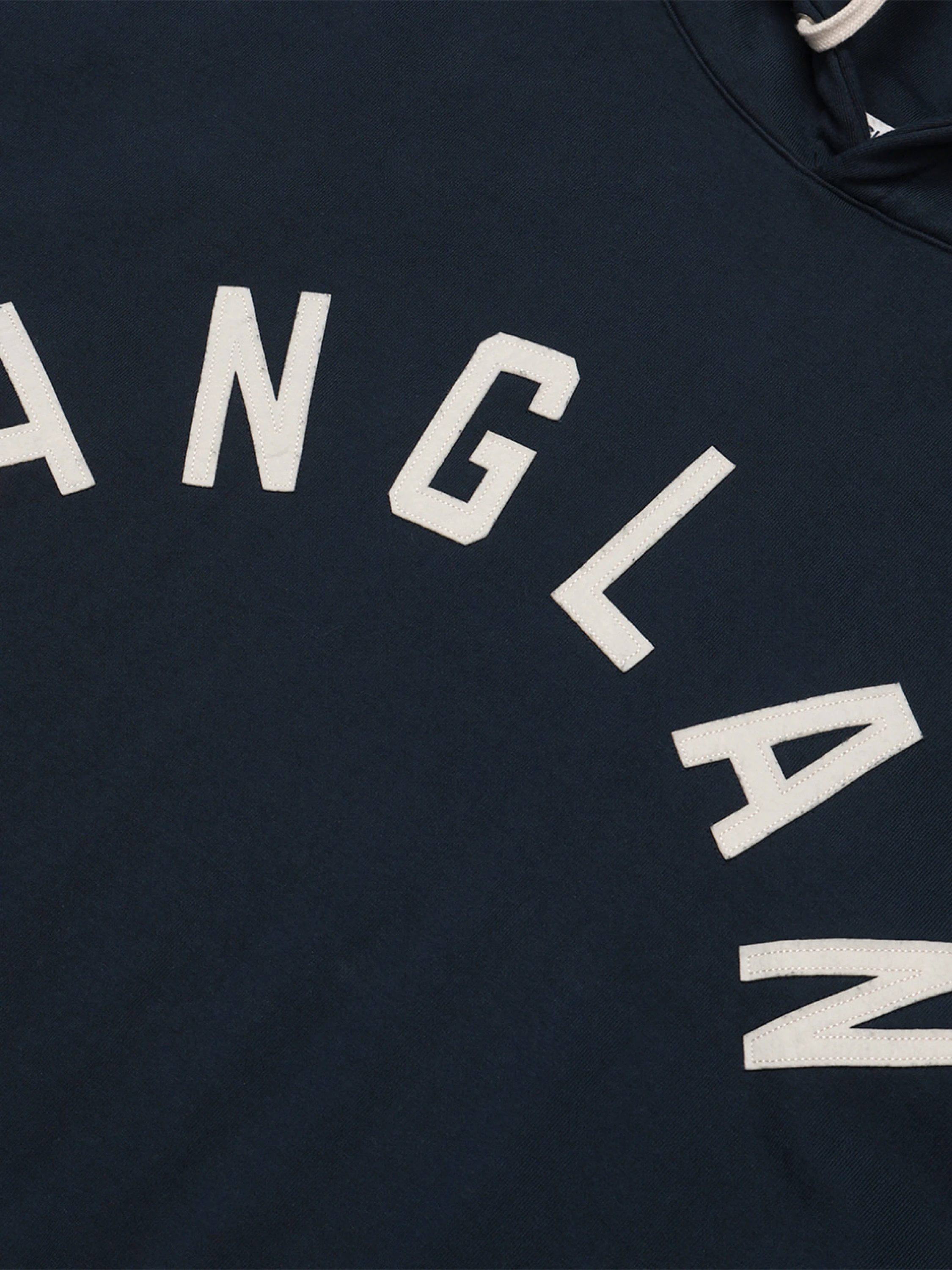 Худи ANGLAN Applique Heavy Sweat Hoodie Navy