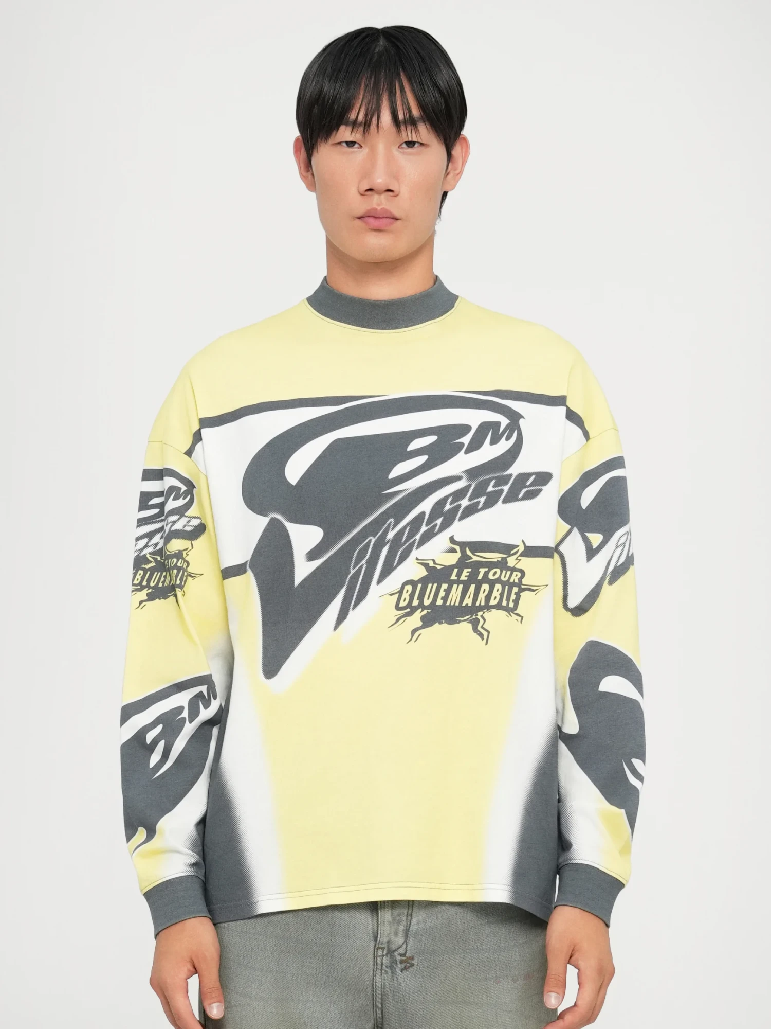 Лонгслив Bluemarble Motorcyle L/S Black/Yellow