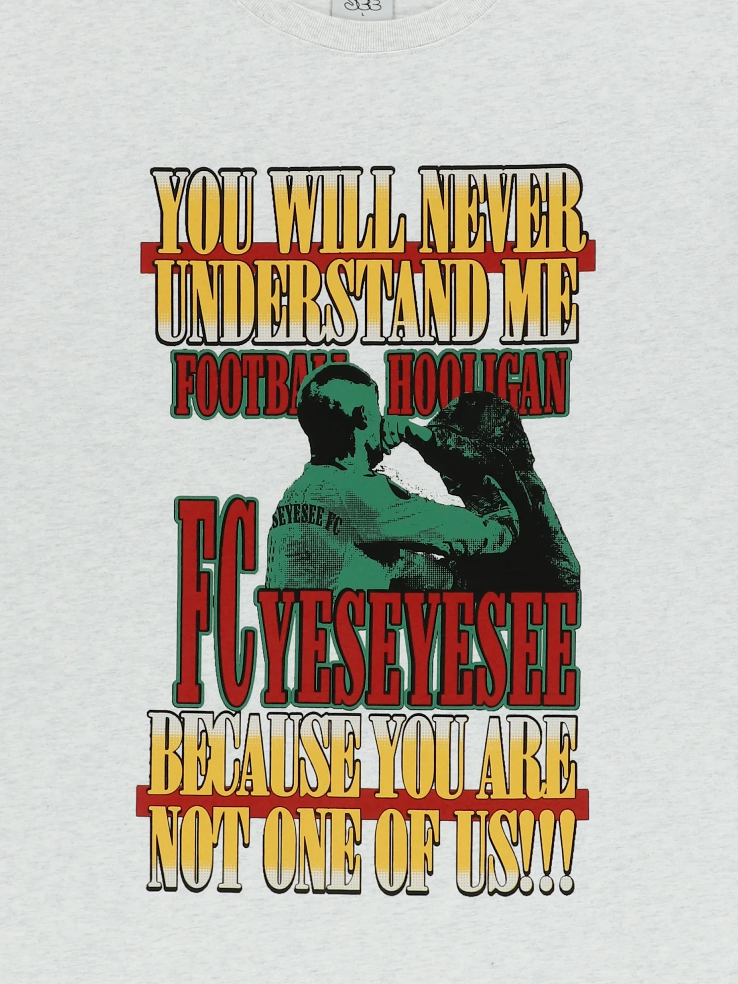 Футболка YESEYESEE Y.E.S Hooligan Tee Light Grey