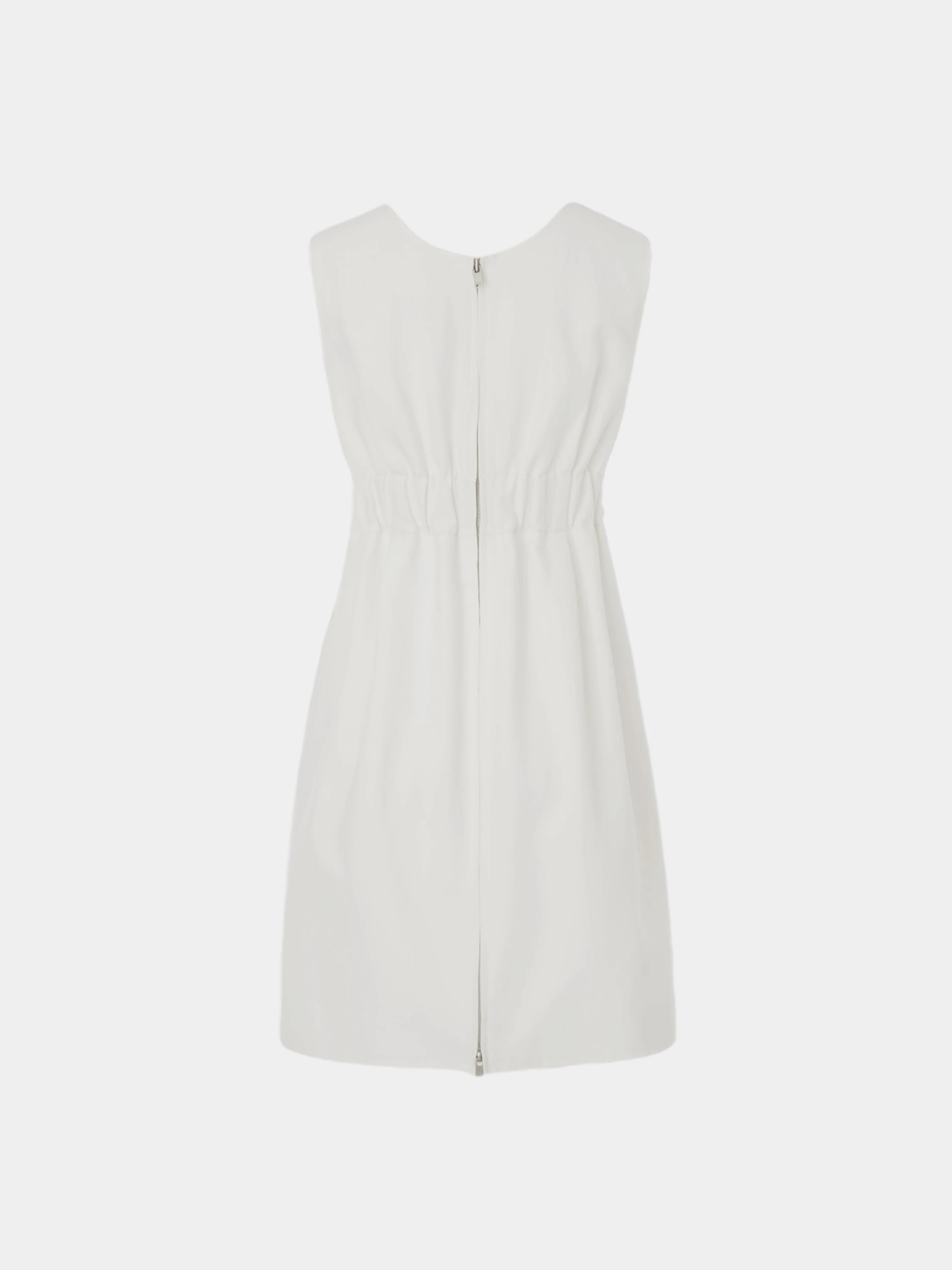 Женское платье Recto Signature Curved Neck Dress White