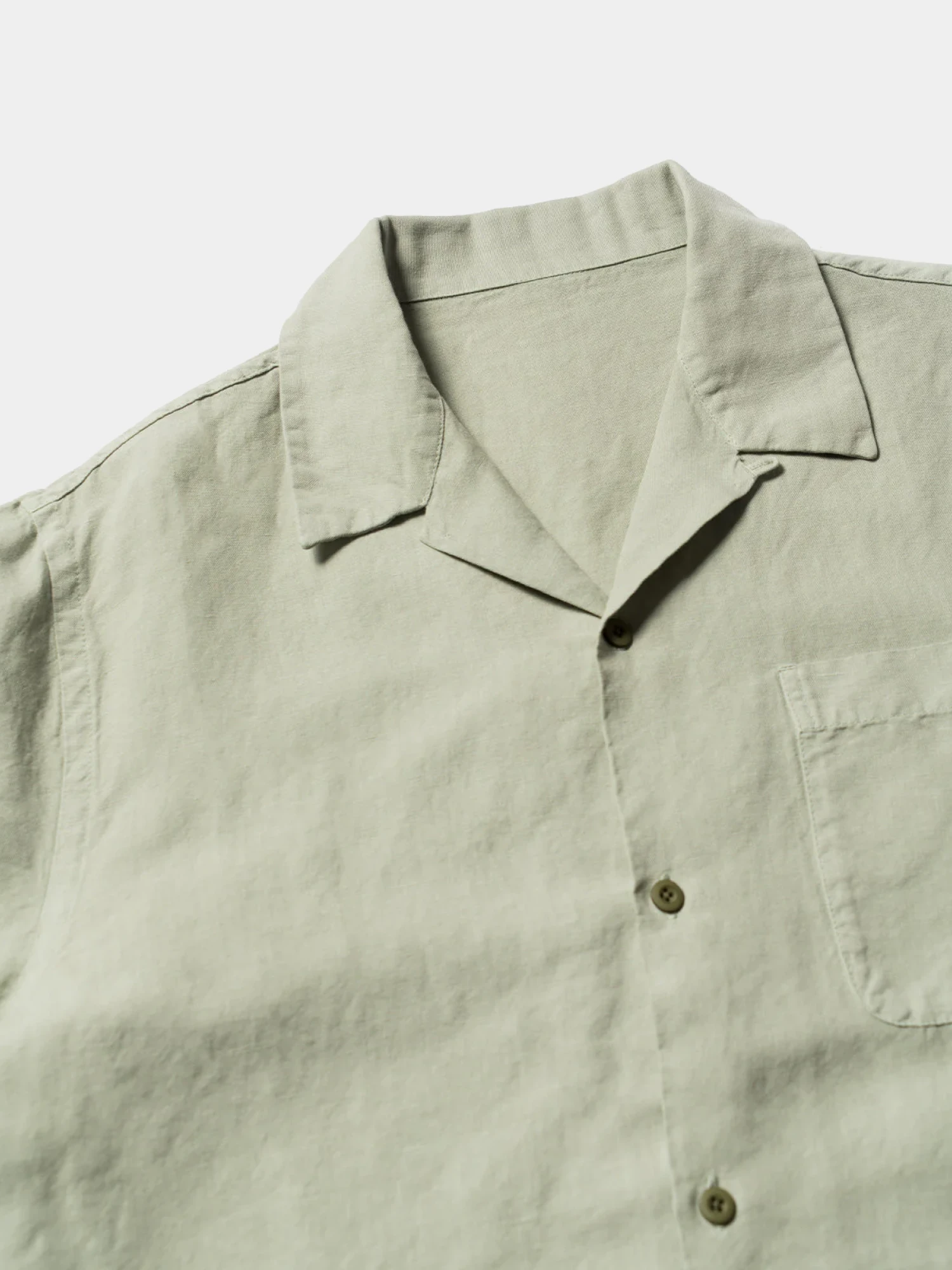Рубашка MAHARISHI 5211 Hemp Camp Collar Shirt Sage
