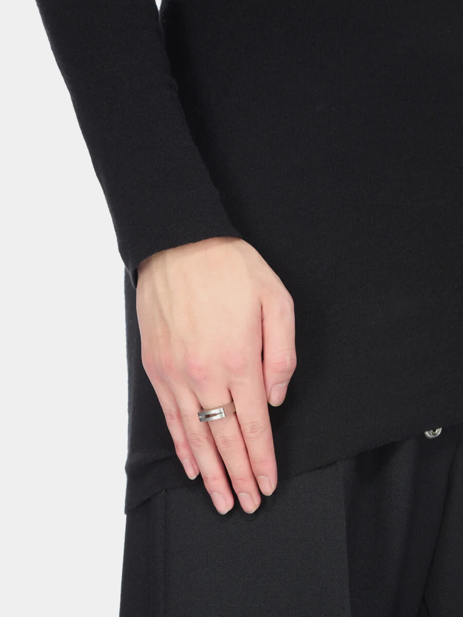 Кольцо Rick Owens Grill Hollywood Ring Palladio
