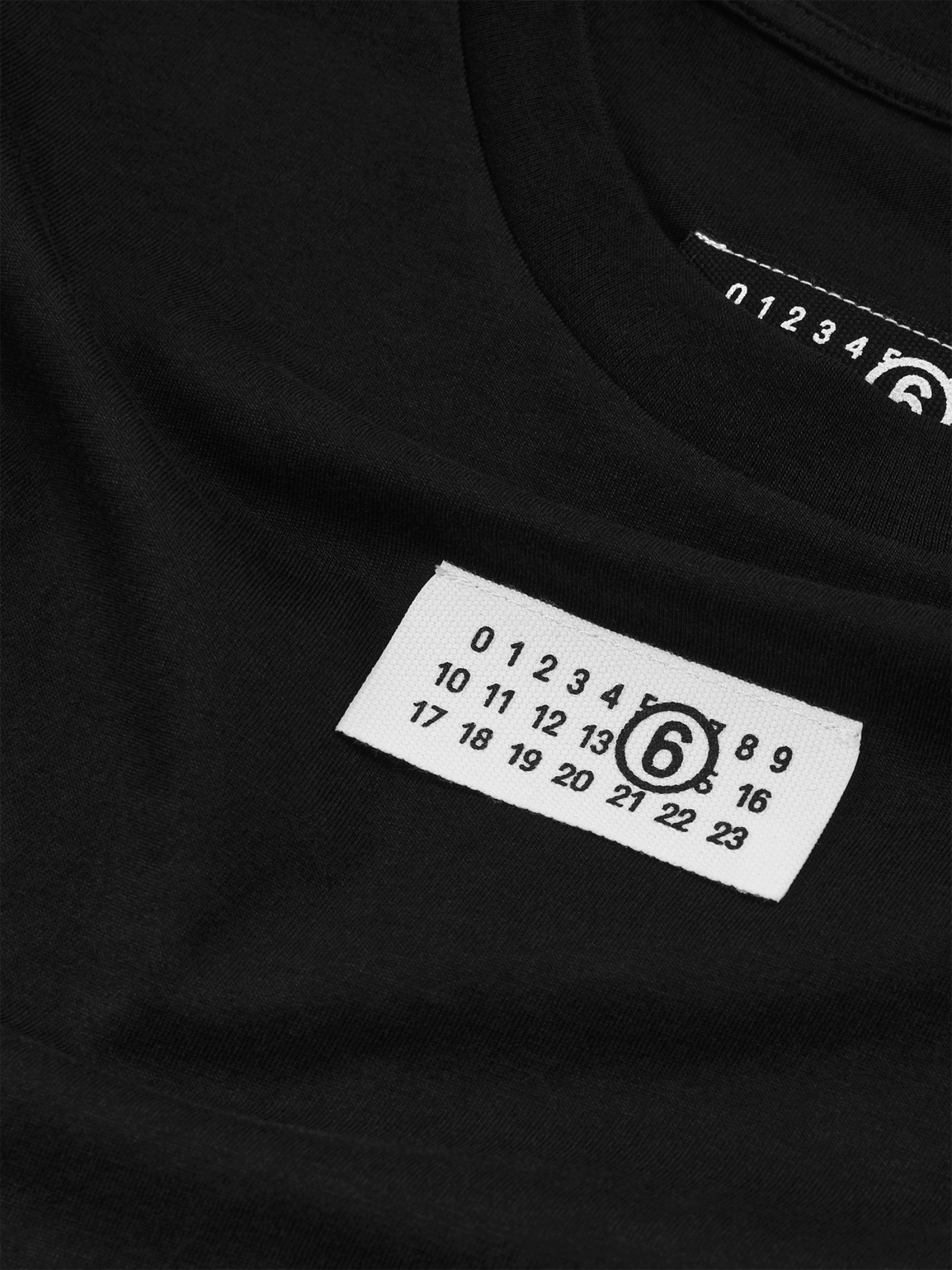 Футболка MM6 Maison Margiela Numeric Logo Tag Black