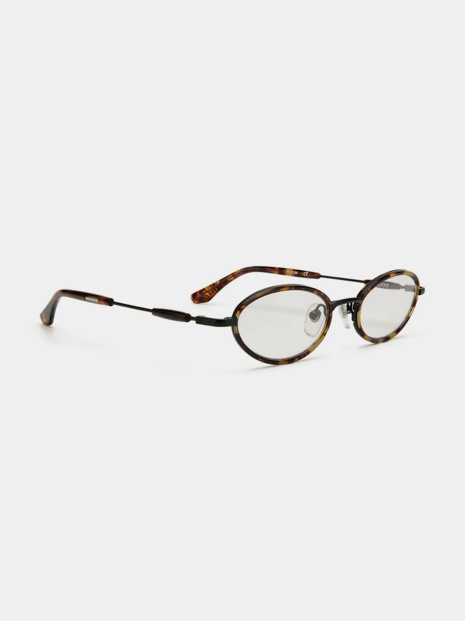 Очки Bonnie Clyde Voodoo Black Brown Tortoise & Clear Lens