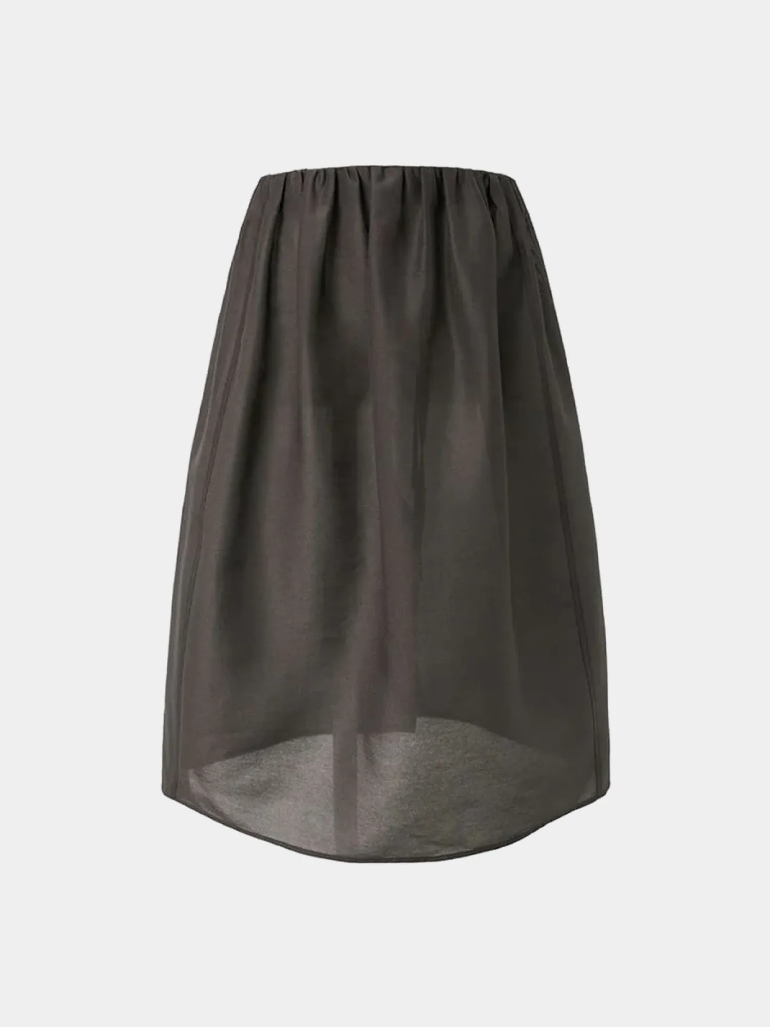 Женская юбка AMOMENTO Shirring Organza Charcoal