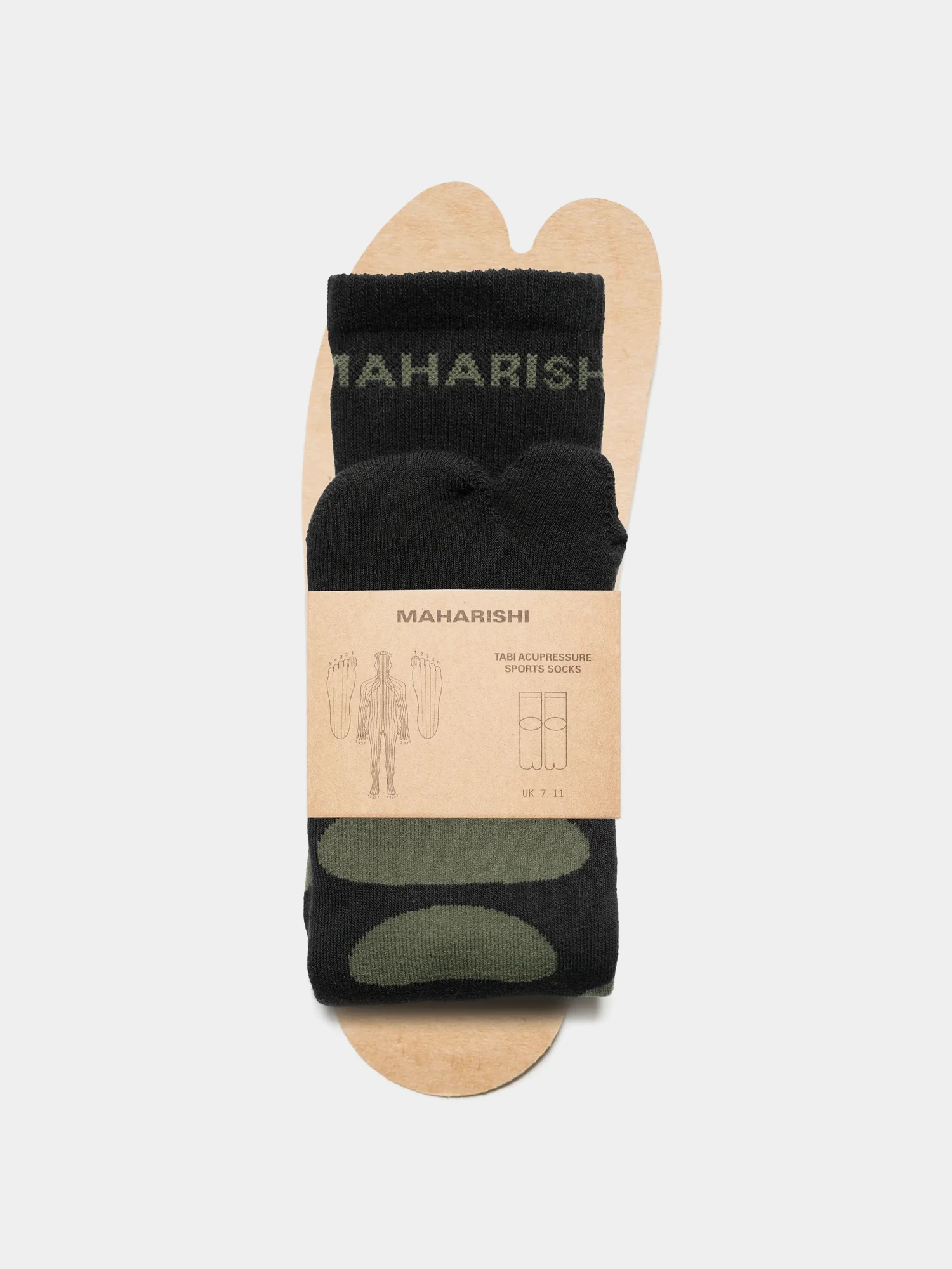 Носки MAHARISHI 1460 Maharishi Acu Tabi Sport Black
